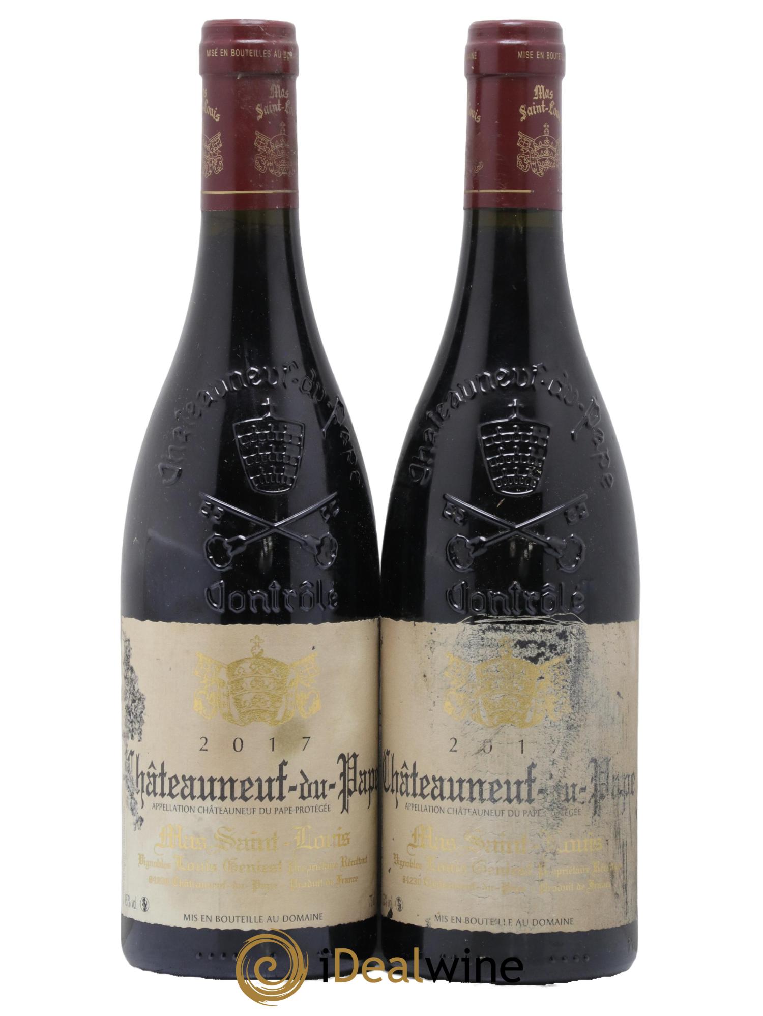 Châteauneuf-du-Pape Tradition Mas Saint-Louis 2017 - Lot de 2 bouteilles - 0