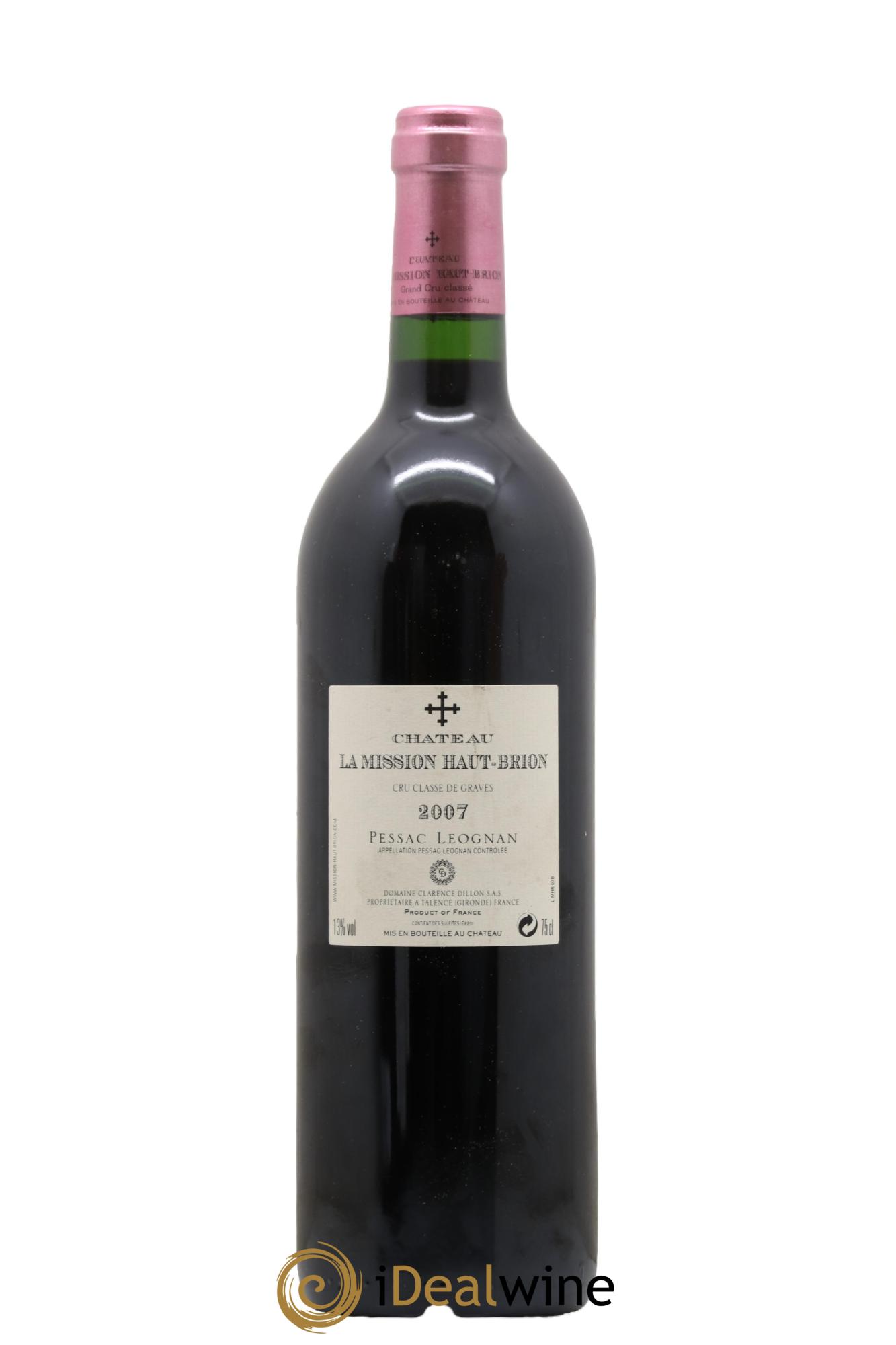 Château la Mission Haut-Brion Cru Classé de Graves 2007 - Lotto di 1 bottiglia - 1