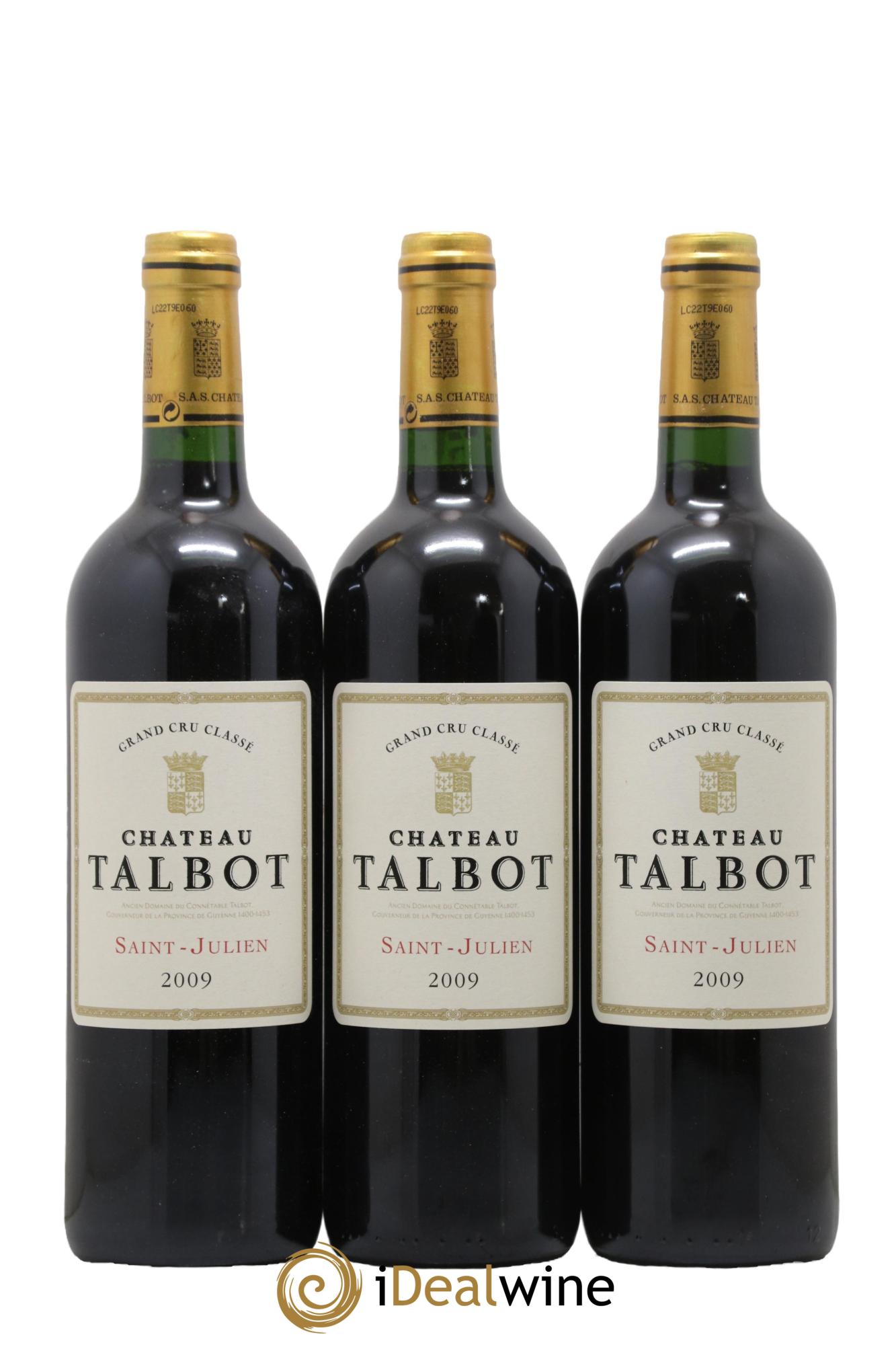 Château Talbot 4ème Grand Cru Classé 2009 - Lot of 6 bottles - 1