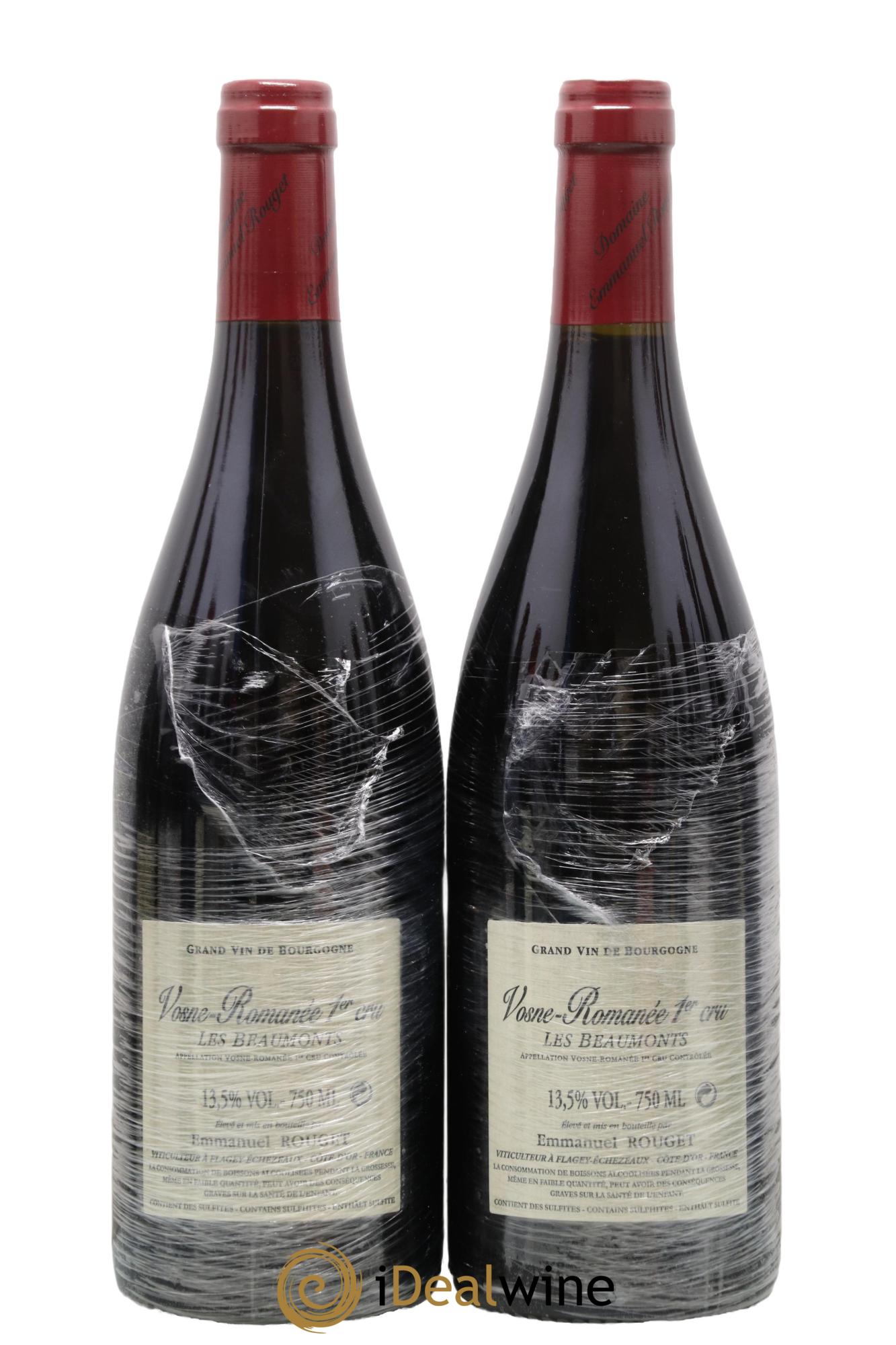 Vosne-Romanée 1er Cru Les Beaumonts Emmanuel Rouget 2011 - Lot of 2 bottles - 1