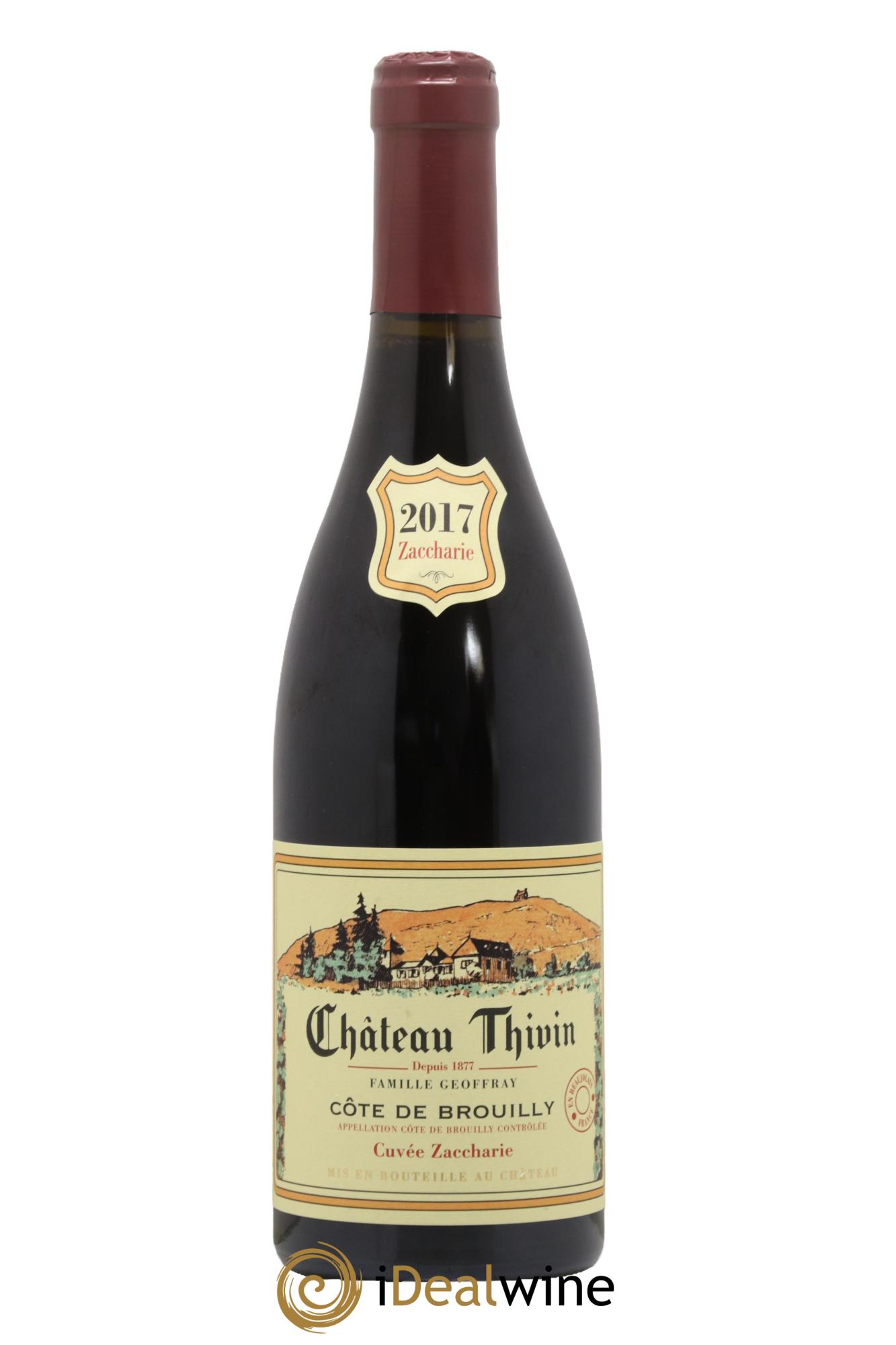 Côte de Brouilly Cuvée Zaccharie Château Thivin 2017 - Posten von 1 Flasche - 0