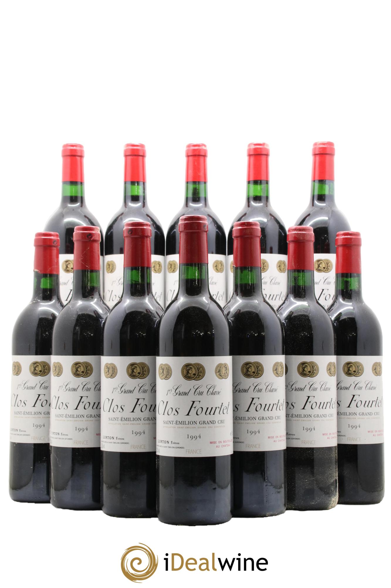 Clos Fourtet 1er Grand Cru Classé B 1994 - Lot of 12 bottles - 0