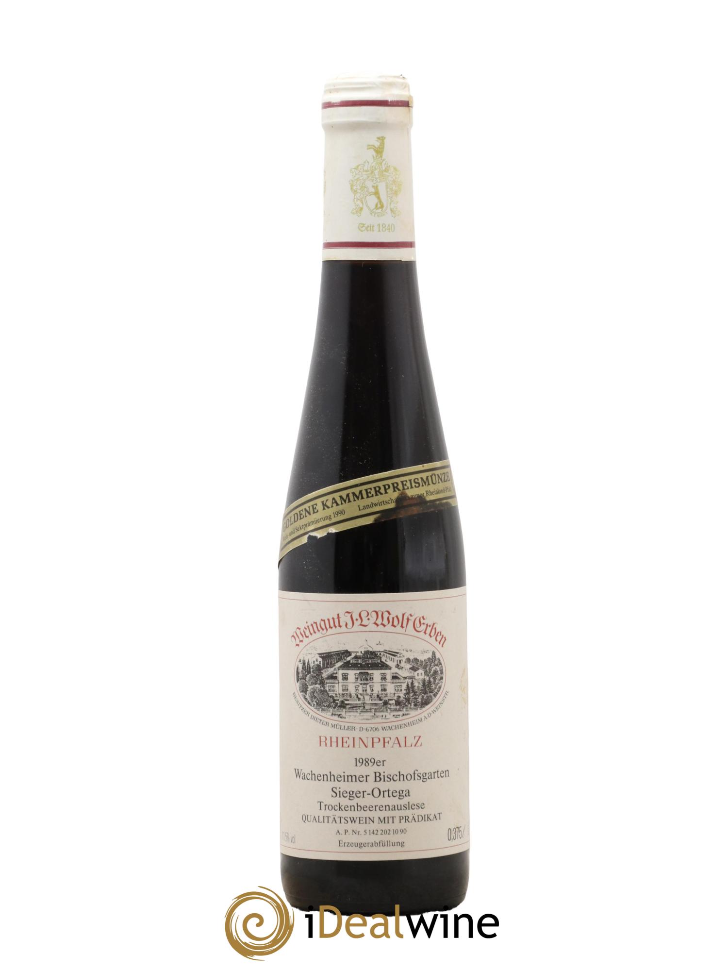 Allemagne Sieger-Ortega Trockenbeerenauslese Weingut J.L Wolf Erben 1989 - Posten von 1 Demi-Flasche - 0