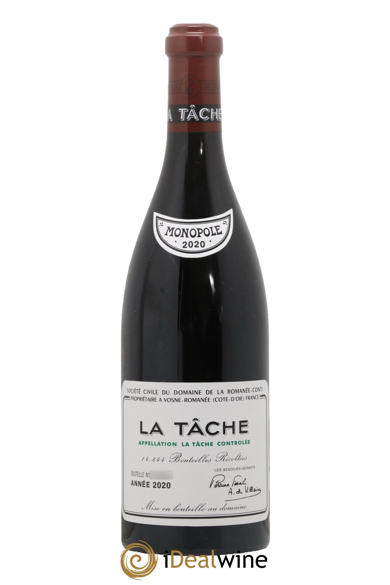 La Tâche Grand Cru Domaine de la Romanée-Conti 2020 - Lotto di 1 bottiglia - 0