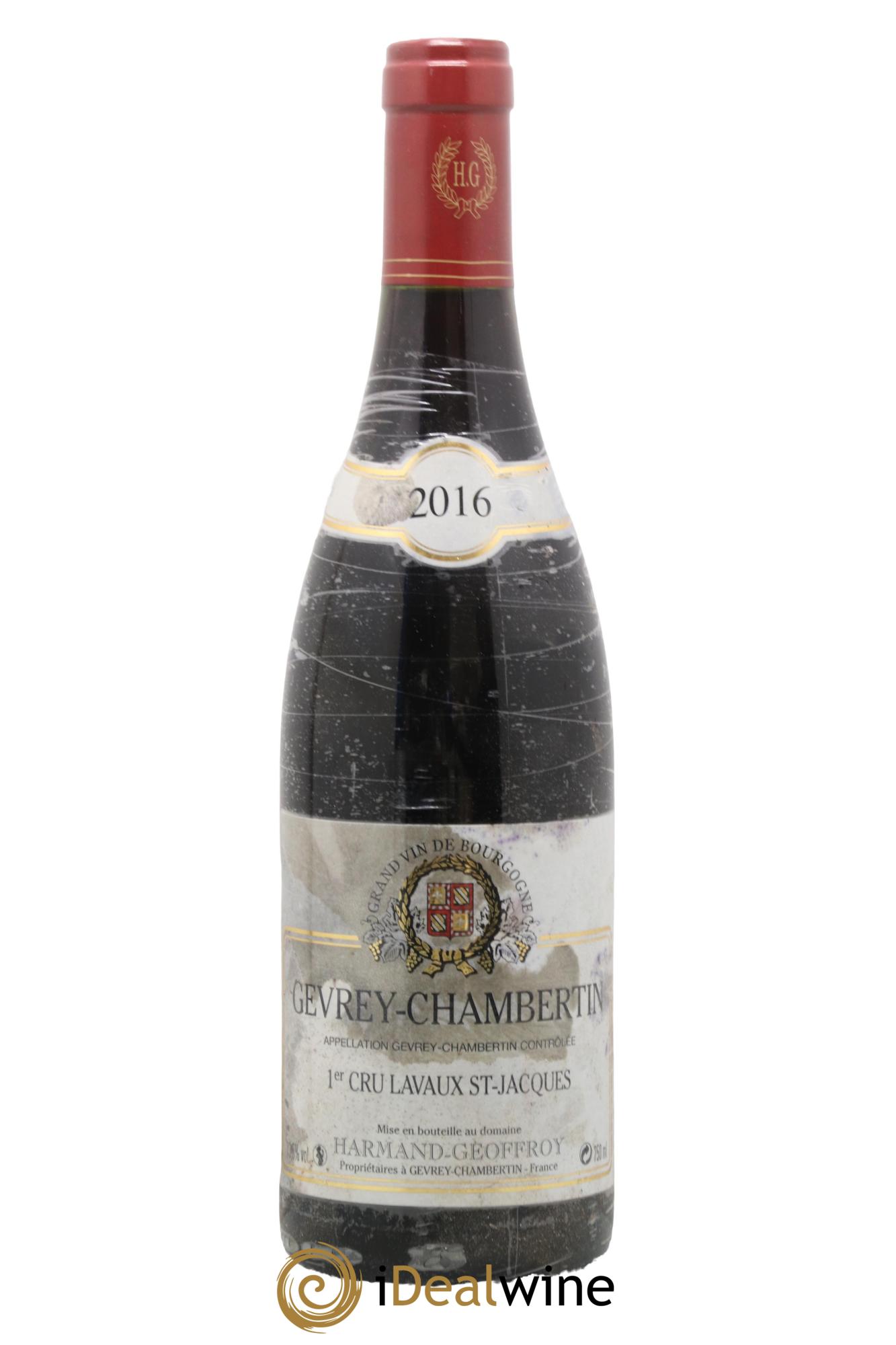 Gevrey-Chambertin 1er Cru Lavaux Saint Jacques Harmand-Geoffroy (Domaine) 2016 - Lotto di 1 bottiglia - 0