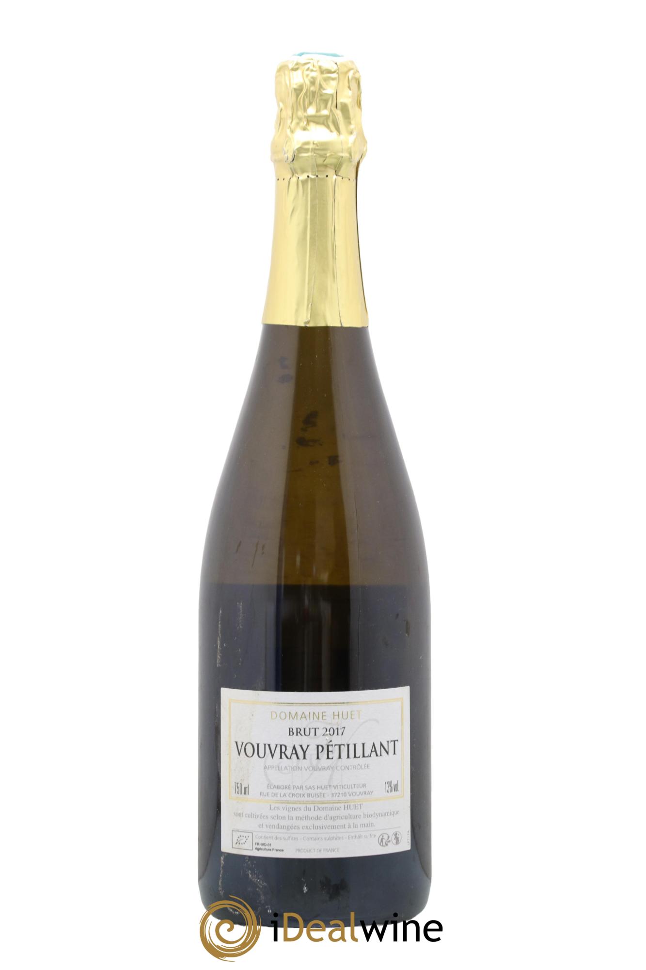 Vouvray Pétillant Brut Domaine Huet 2017 - Posten von 1 Flasche - 0