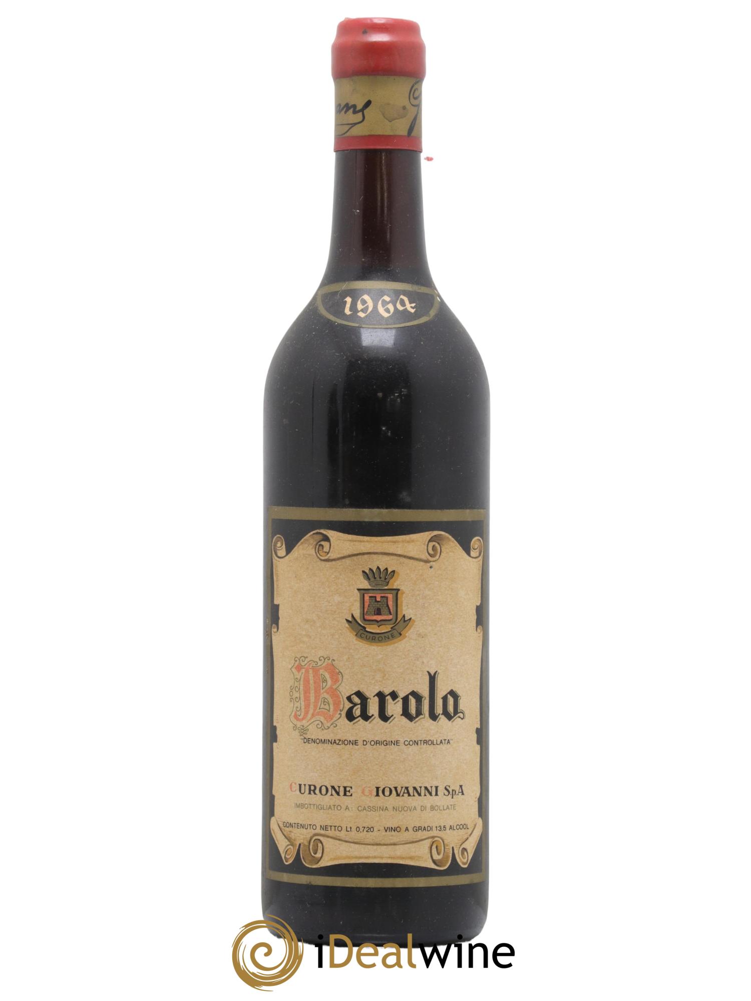 Barolo DOCG Giovanni Curone 1964 - Lot de 1 bouteille - 0