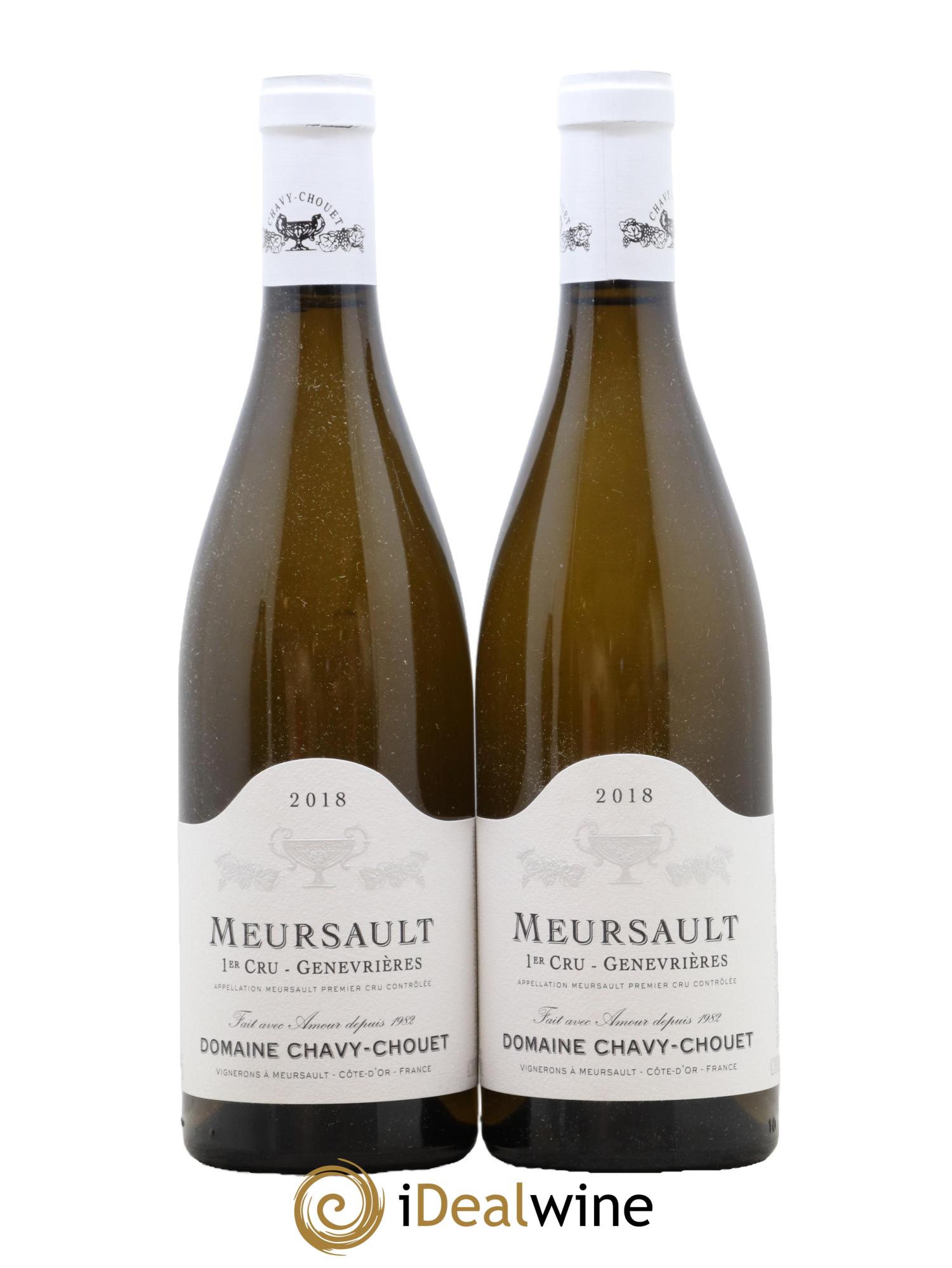 Meursault 1er Cru Les Genevrières Chavy-Chouet 2018 - Lot of 2 bottles - 0