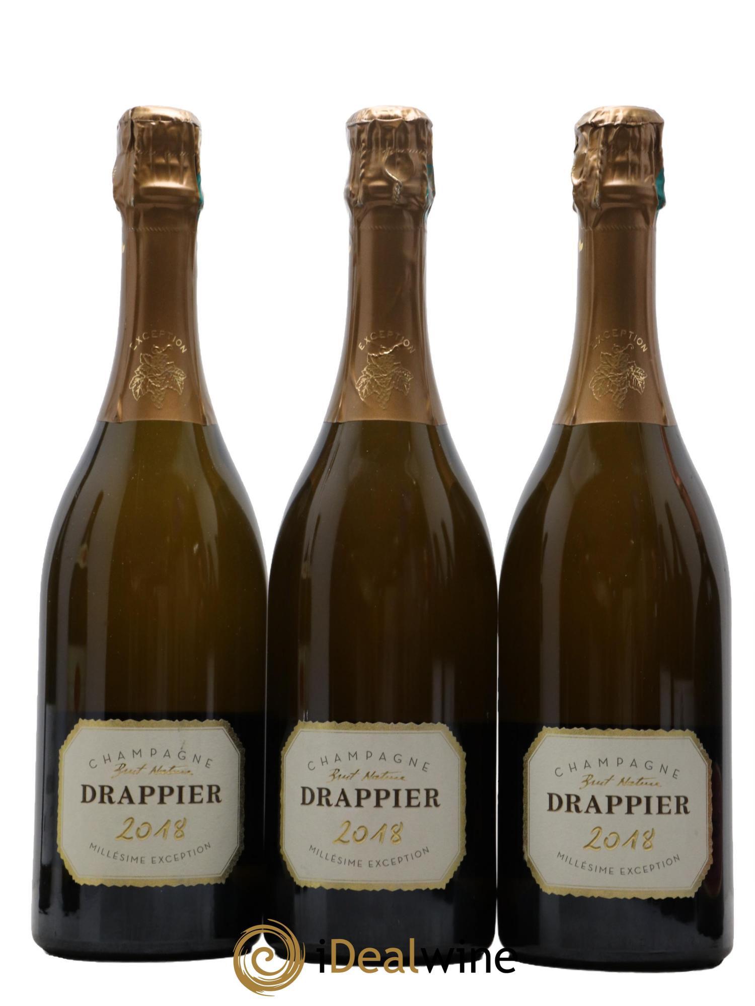 Brut Nature Drappier  2018 - Posten von 3 Flaschen - 0