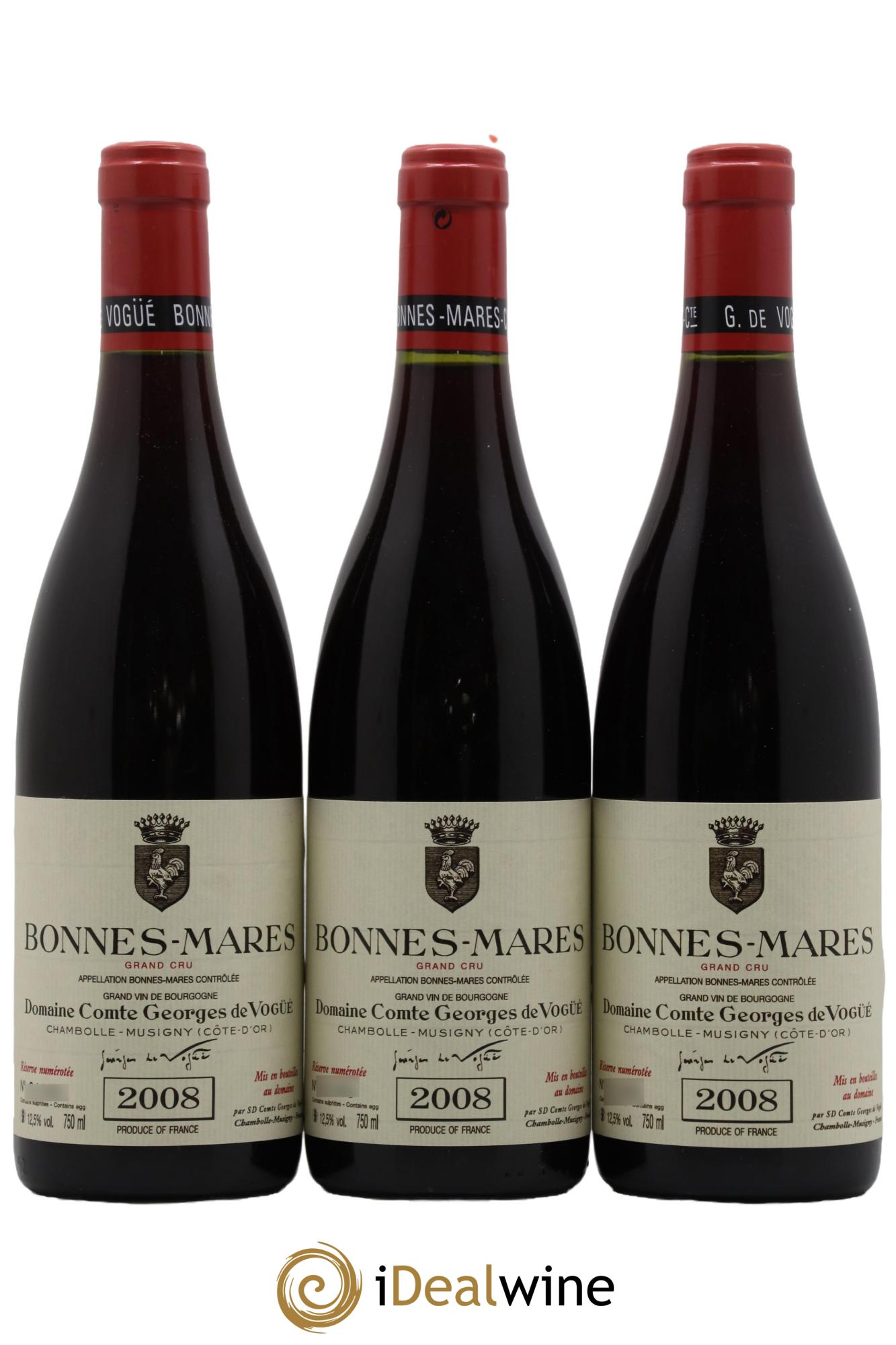 Bonnes-Mares Grand Cru Comte Georges de Vogüé  2008 - Lotto di 6 bottiglie - 1