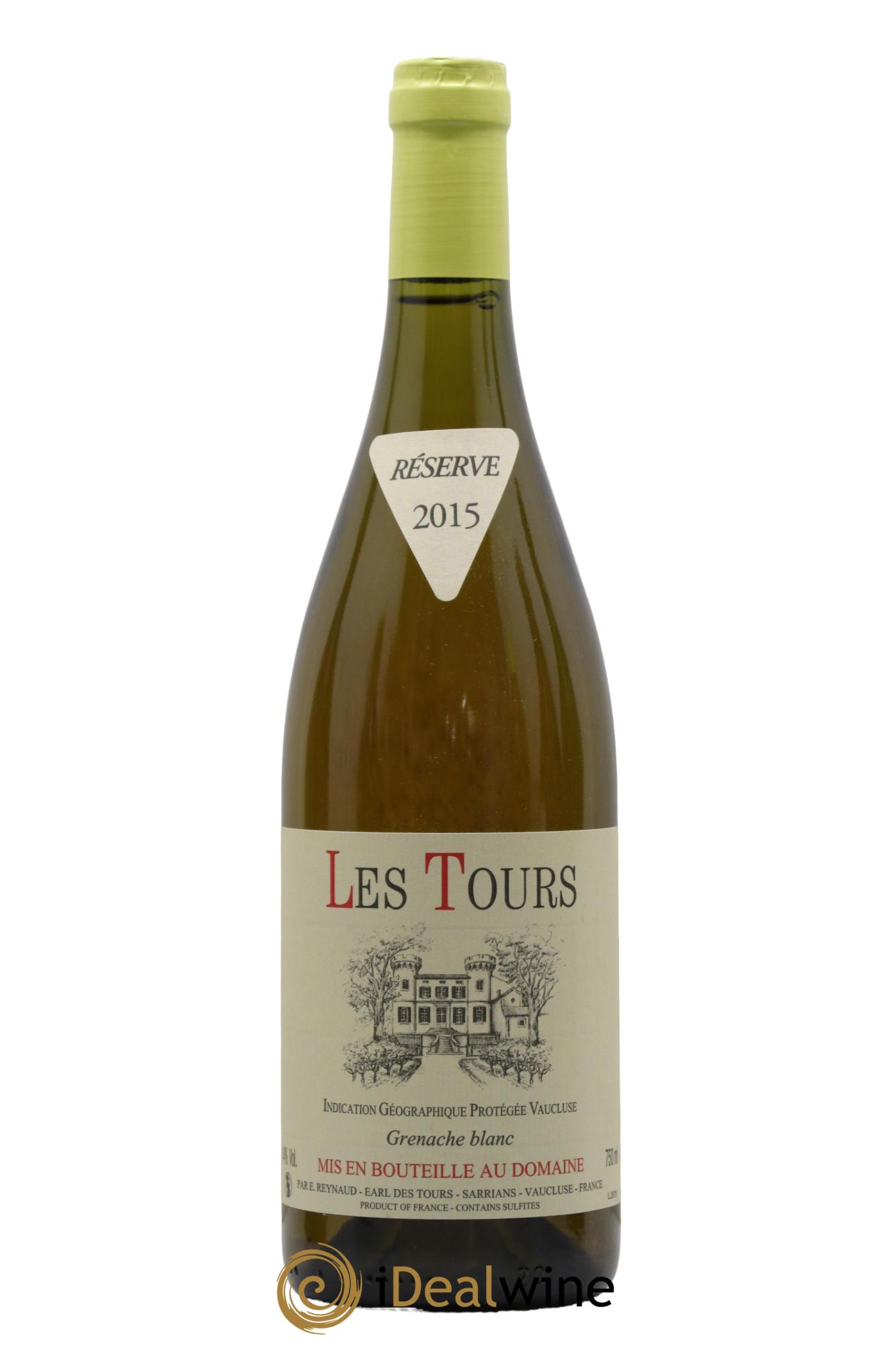 IGP Vaucluse (Vin de Pays de Vaucluse) Les Tours Grenache Blanc Emmanuel Reynaud 2015 - Posten von 1 Flasche - 0