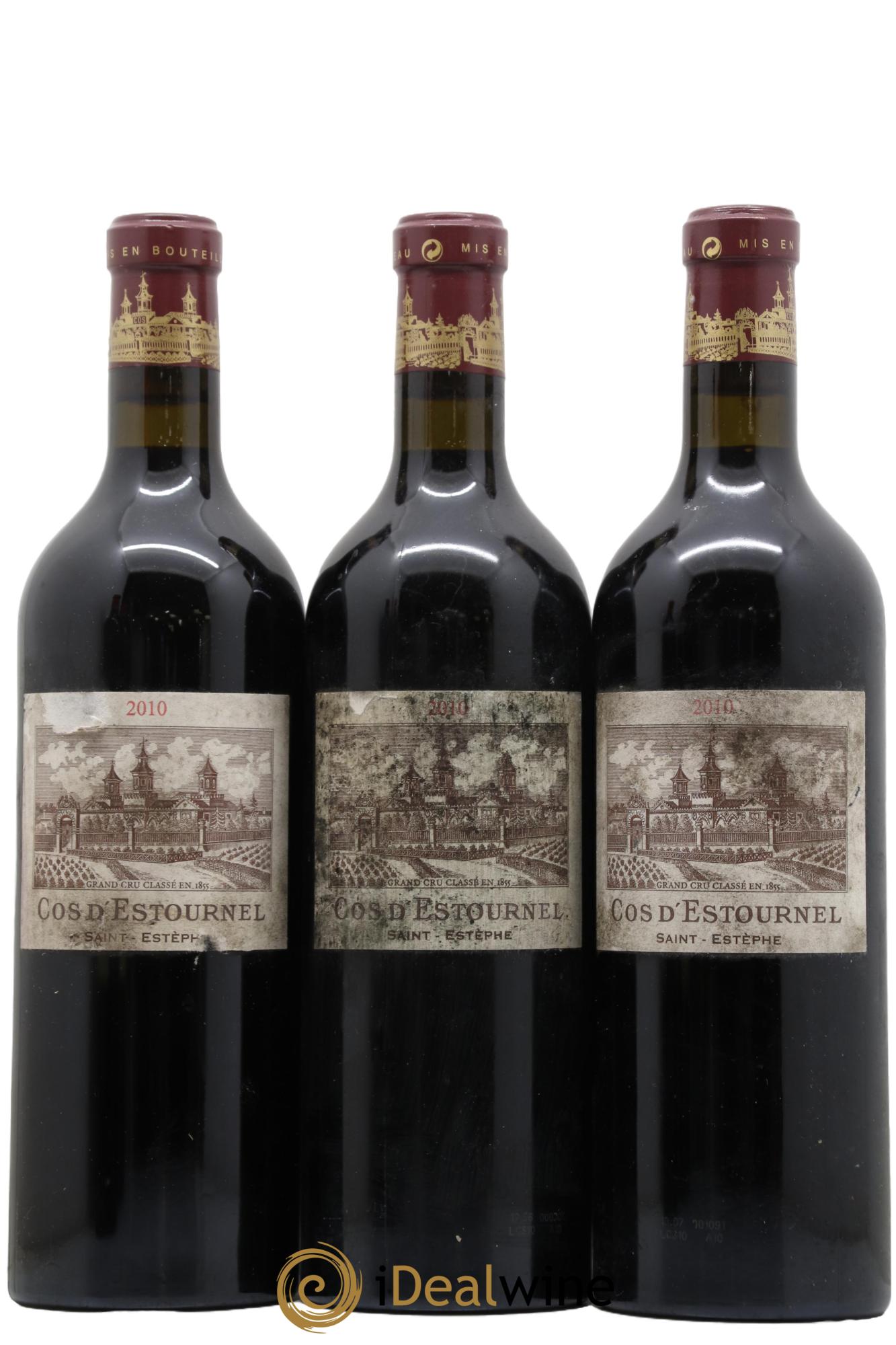 Cos d'Estournel 2ème Grand Cru Classé 2010 - Lot of 3 bottles - 0