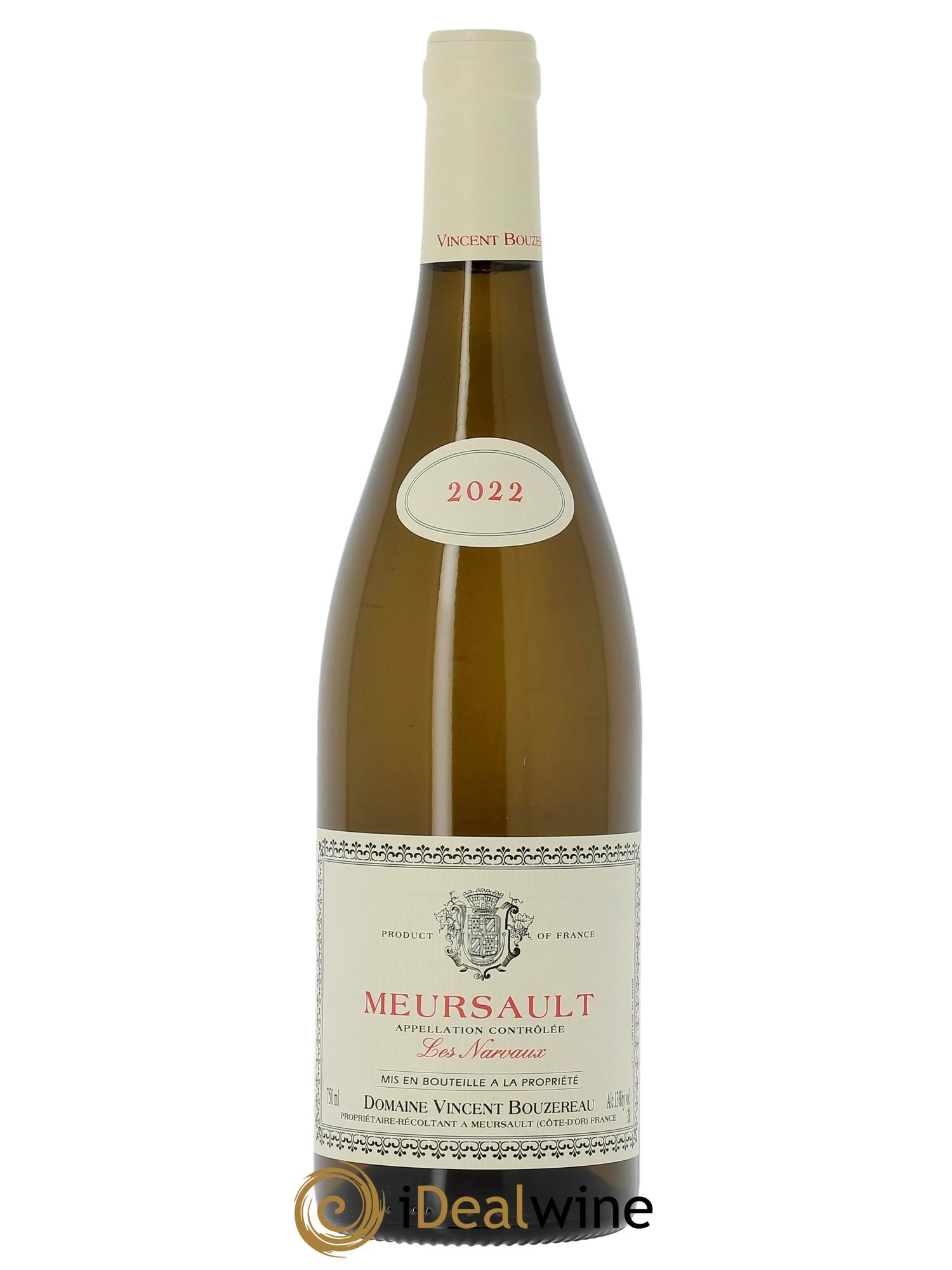 Meursault Les Narvaux Vincent Bouzereau (Domaine)  2022 - Lot of 1 bottle - 0