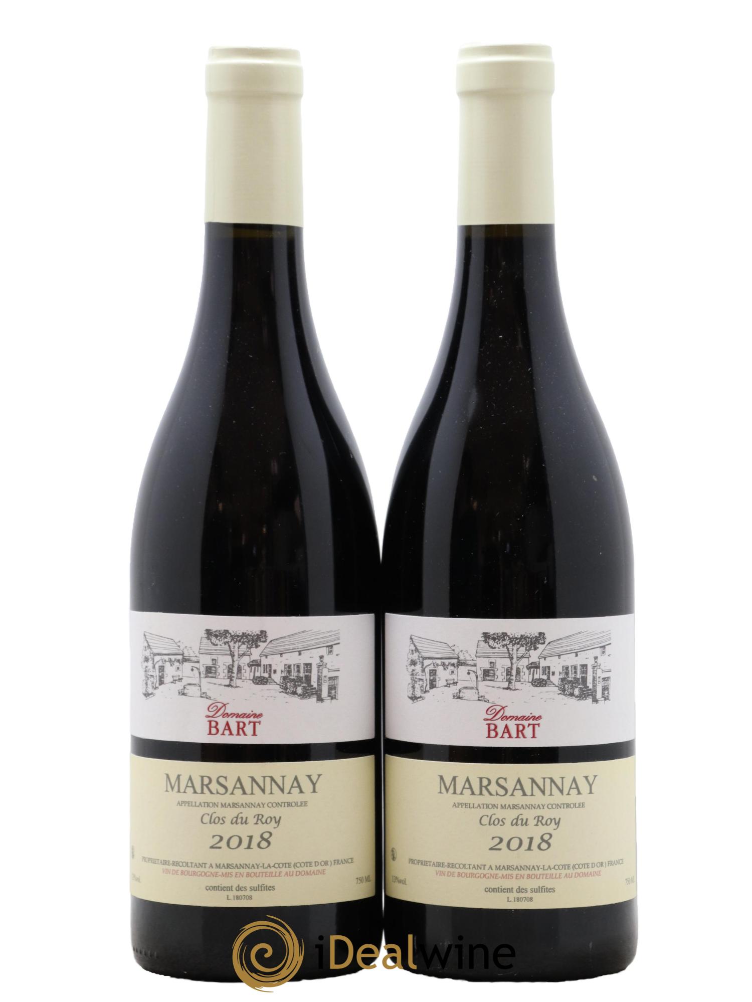 Marsannay Clos du Roy Domaine Bart 2018 - Lotto di 2 bottiglie - 0