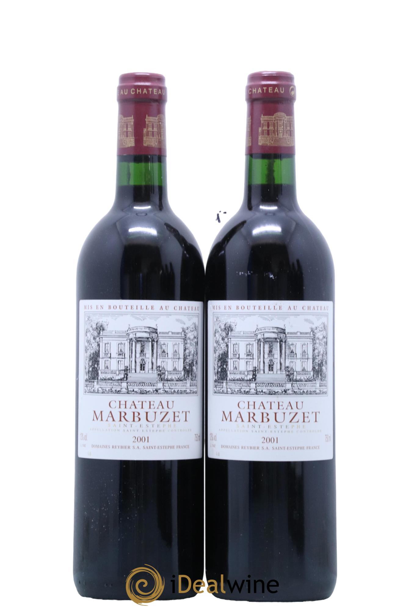 Saint-Estèphe Château Marbuzet 2001 - Posten von 2 Flaschen - 0