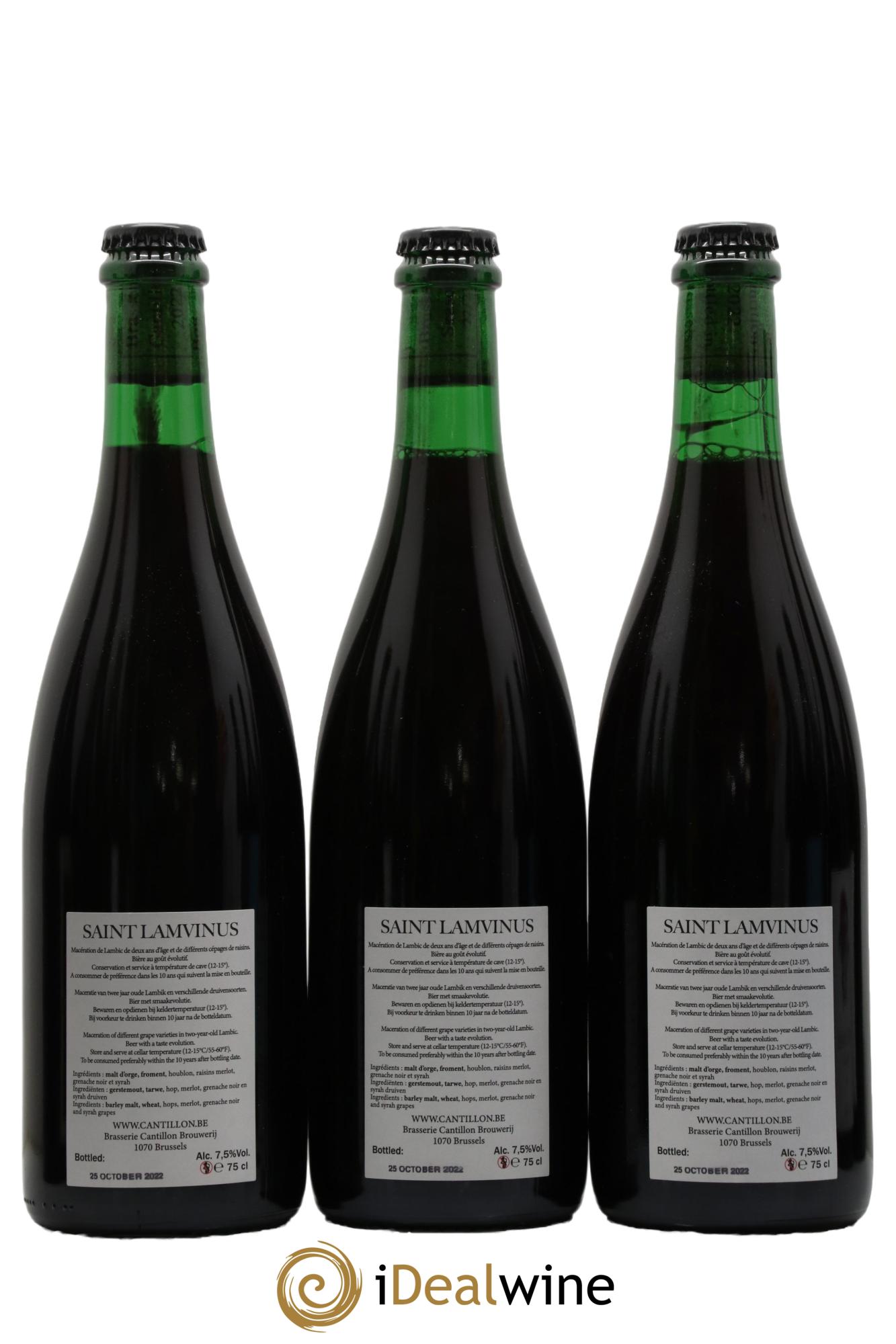 Bière Saint Lamvinus Cantillon - Posten von 3 Flaschen - 1