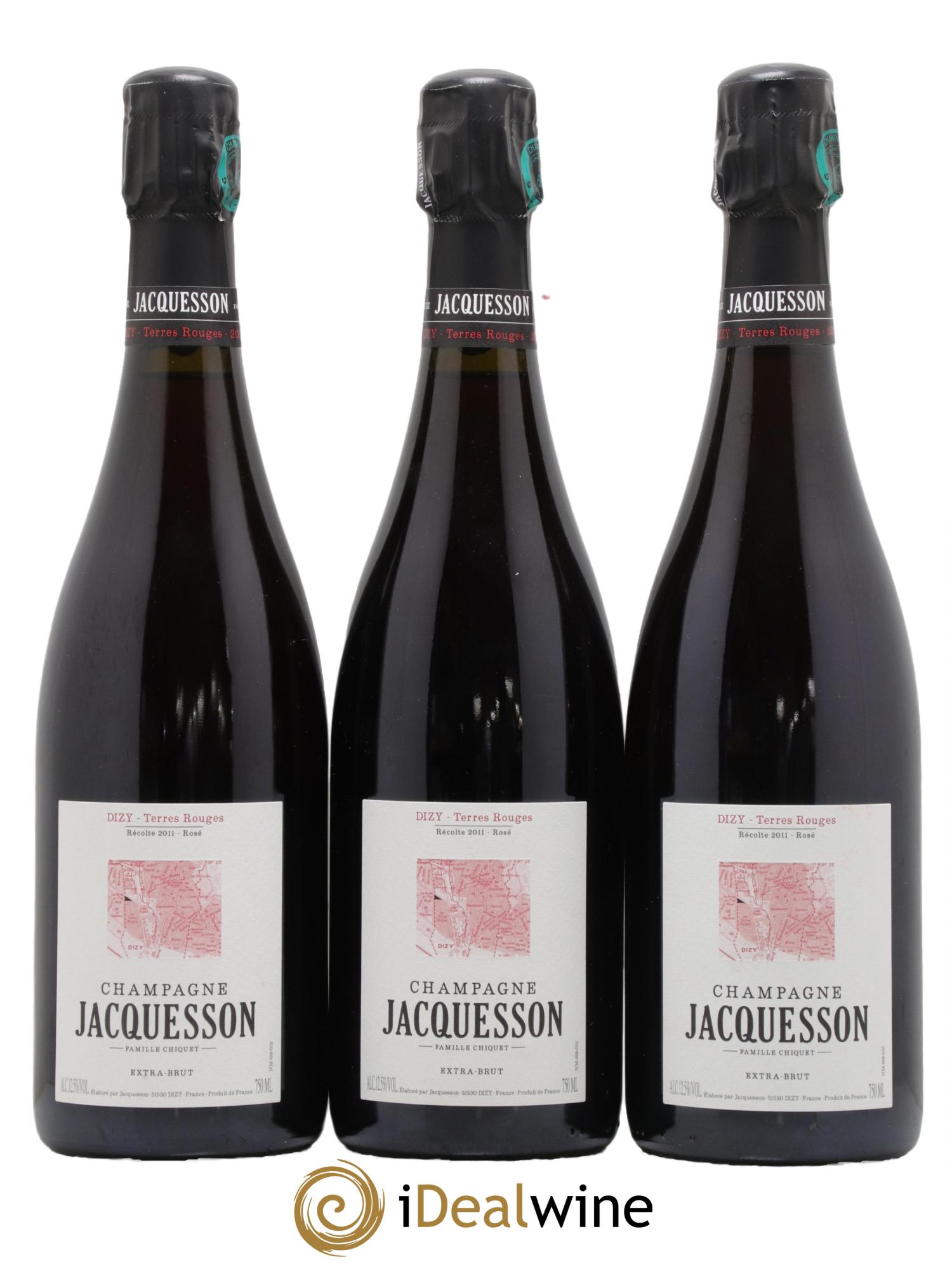 Dizy Terres Rouges Jacquesson  2011 - Lotto di 3 bottiglie - 0