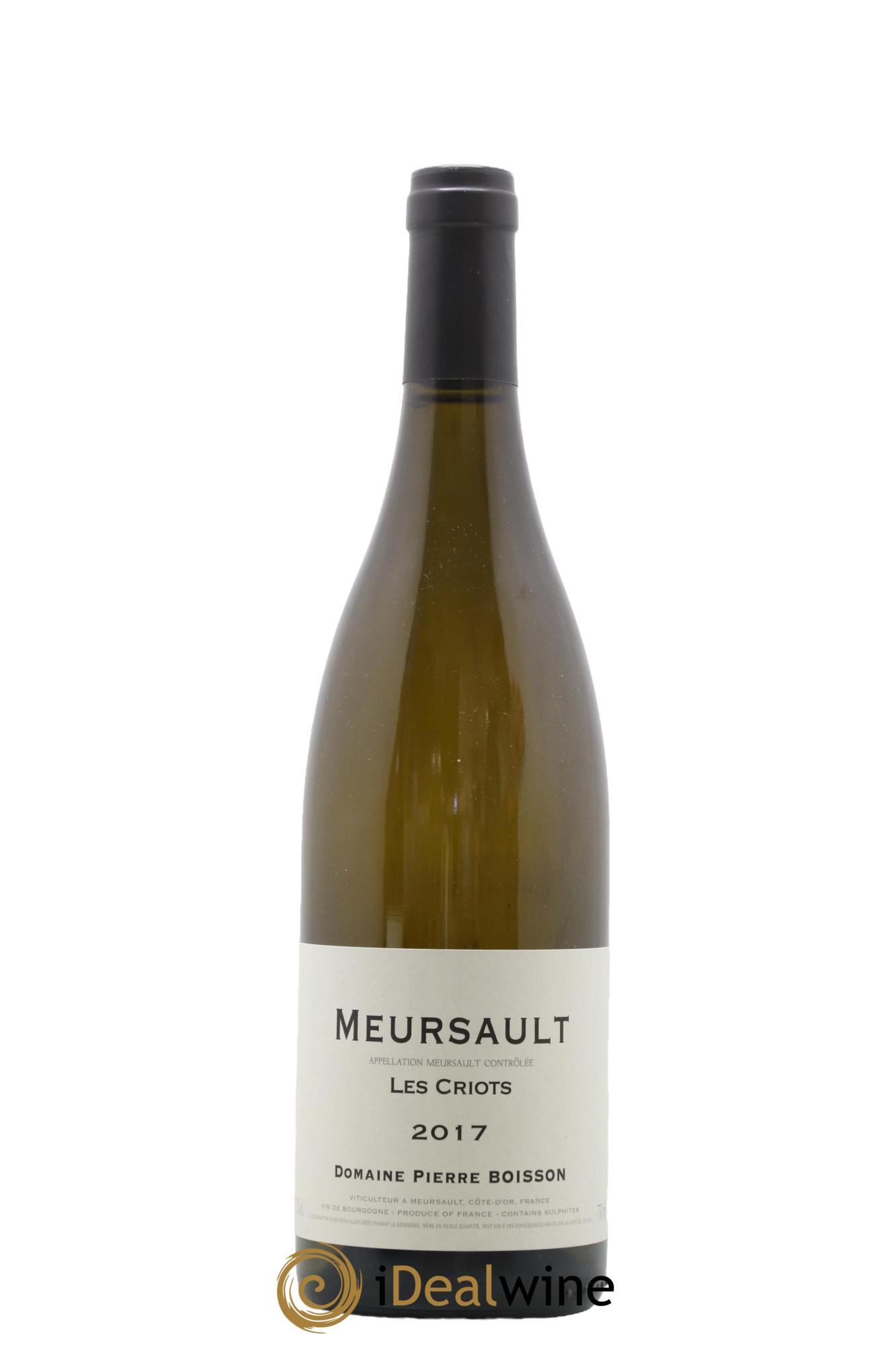 Meursault Les Criots Pierre Boisson (Domaine) 2017 - Lot of 1 bottle - 0