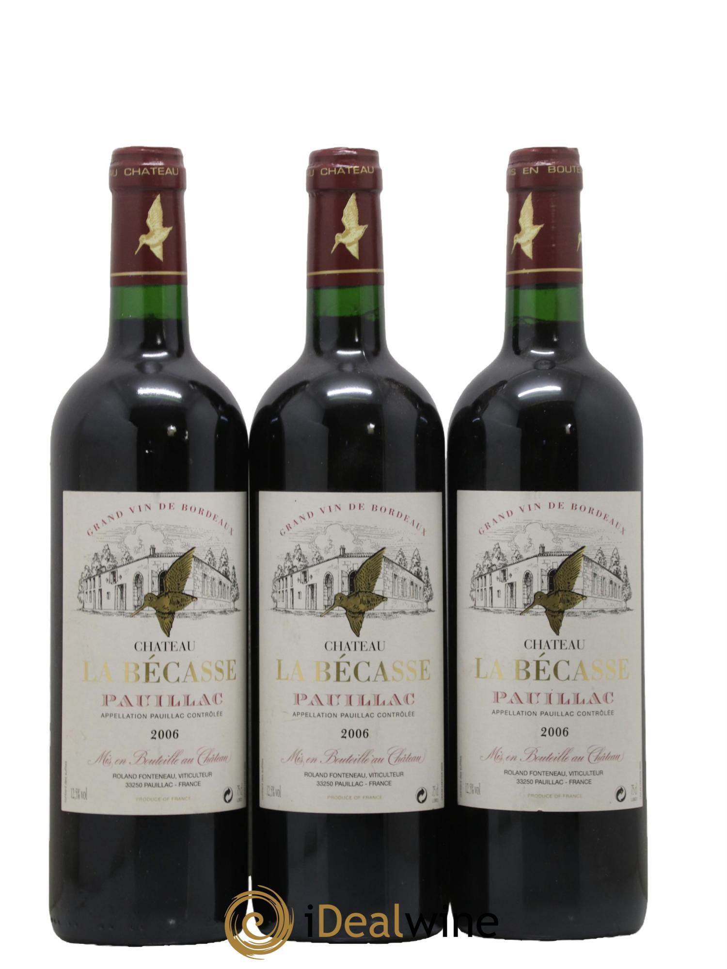 Château la Bécasse 2006 - Posten von 3 Flaschen - 0