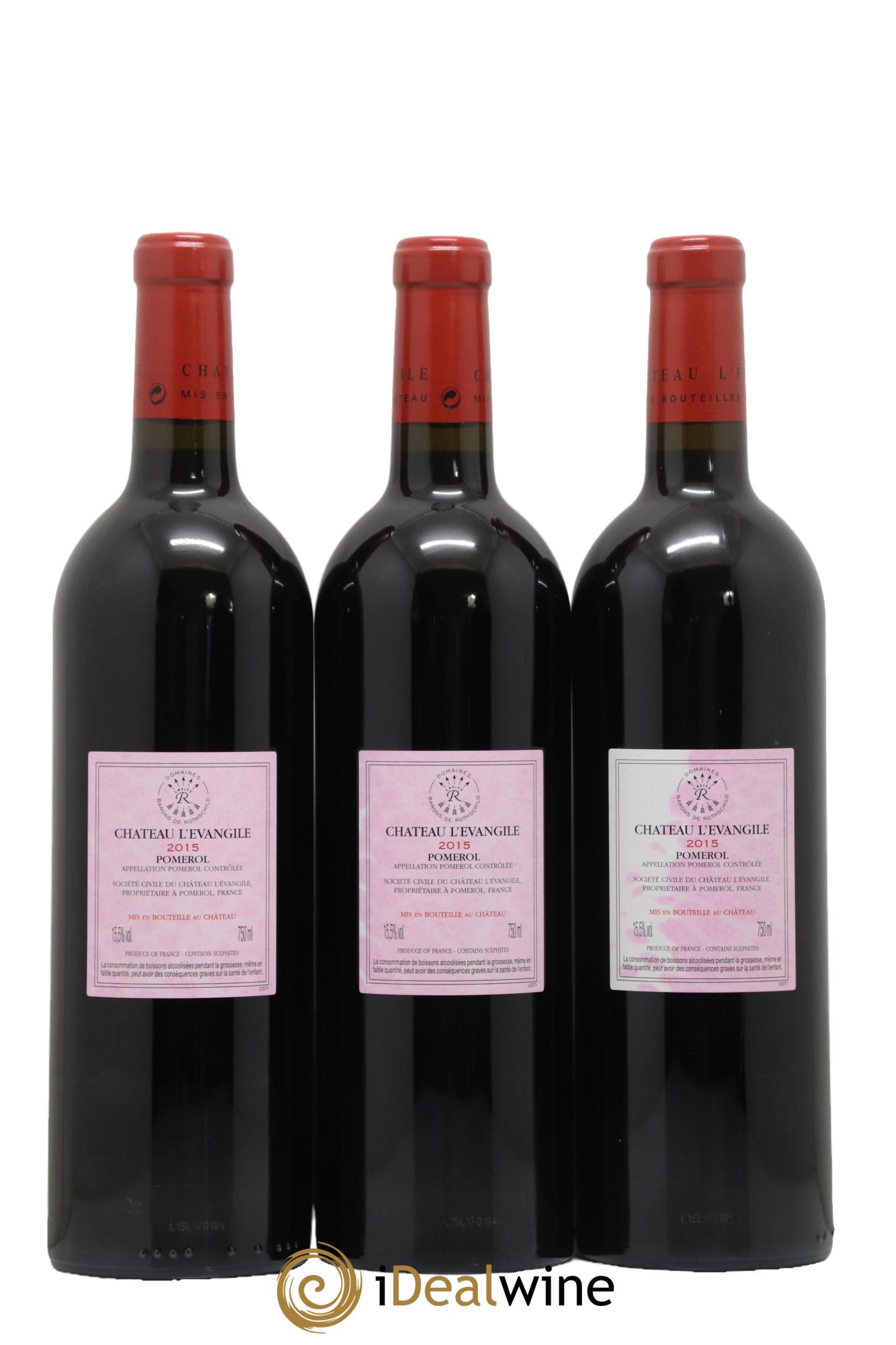 Château l' Évangile 2015 - Lot de 6 bouteilles - 4