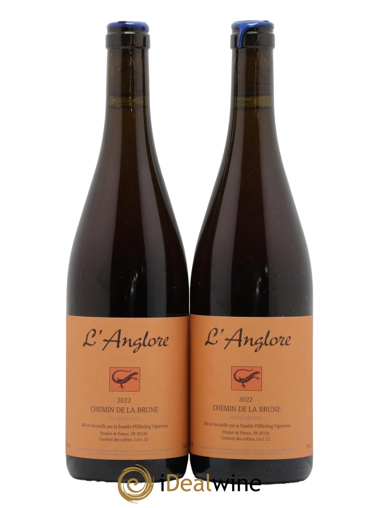 Vin de France Chemin de la brune L'Anglore  2022 - Posten von 2 Flaschen - 0