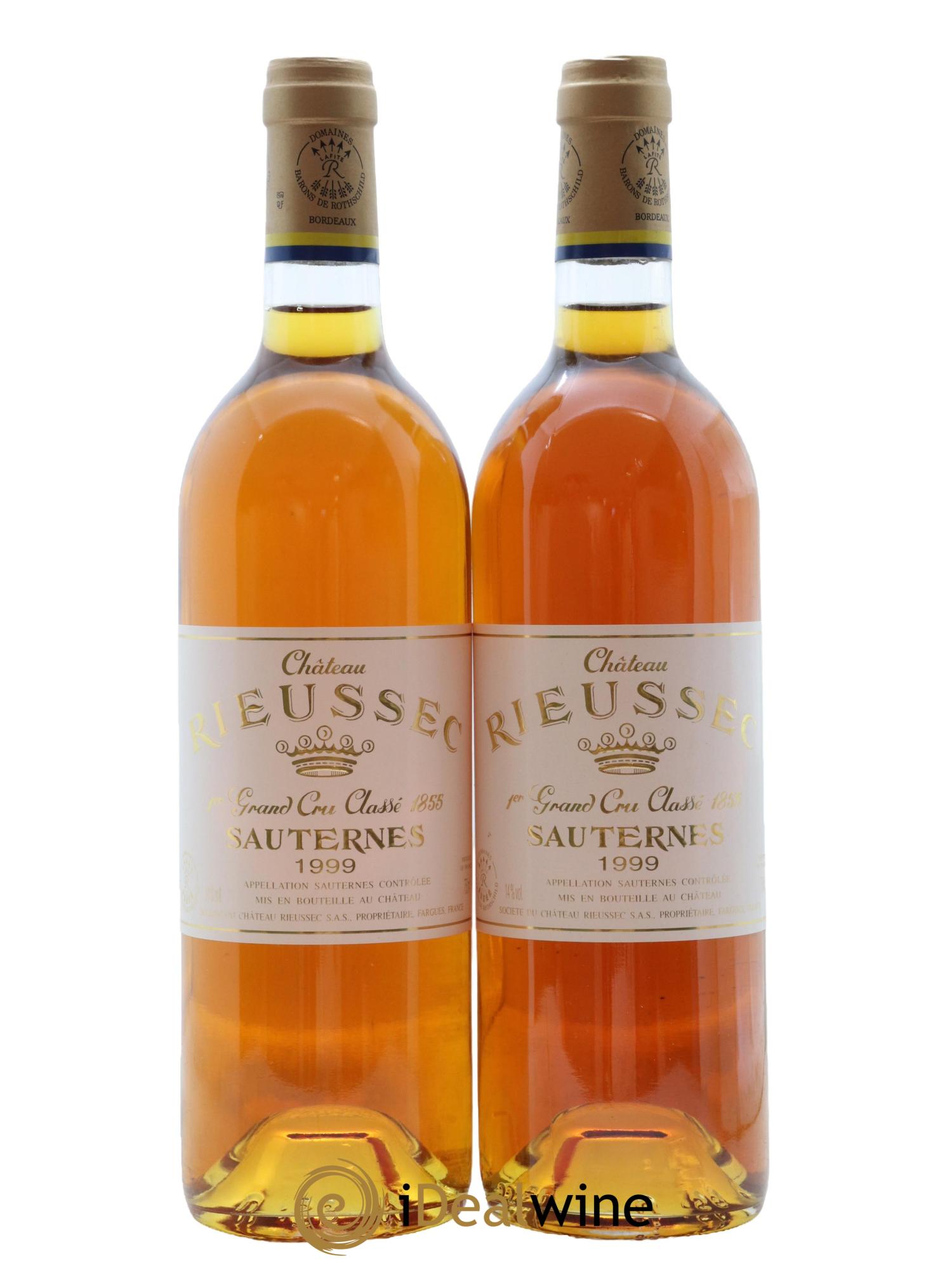 Château Rieussec 1er Grand Cru Classé 1999 - Posten von 2 Flaschen - 0