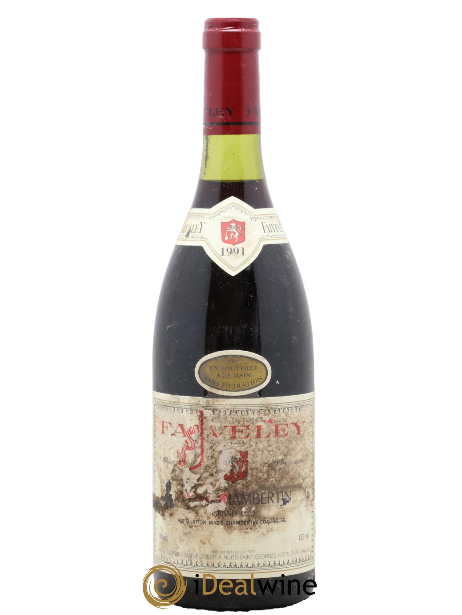 Mazis-Chambertin Grand Cru Faiveley  1991 - Lot de 1 bouteille - 0