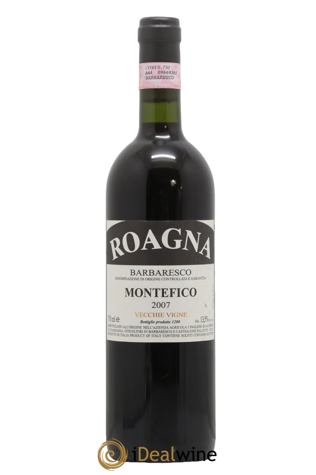 Barbaresco DOCG Montefico Vecchie Viti Roagna 2007 - Posten von 1 Flasche - 0