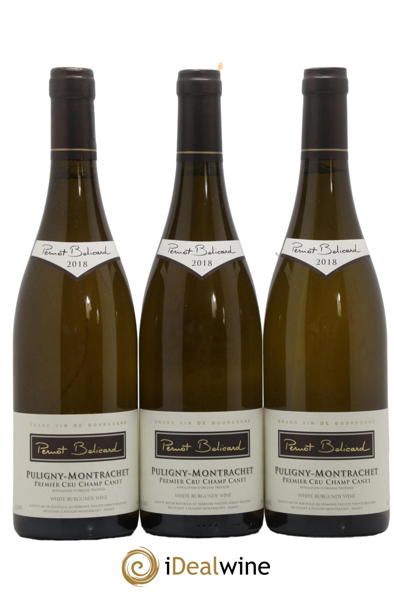 Puligny-Montrachet 1er Cru Champs Canet Domaine Pernot Belicard 2018 - Lot of 6 bottles - 1