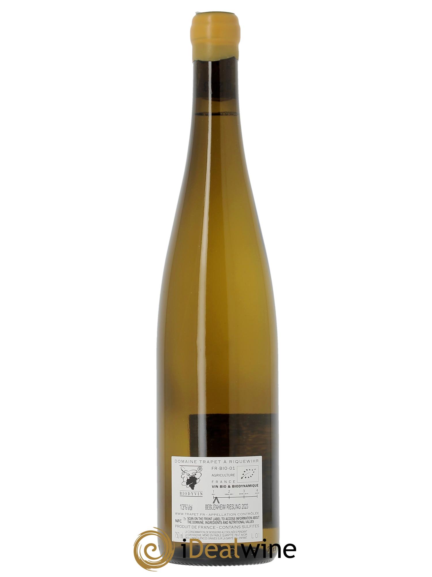 Alsace Riesling Beblenheim Domaine Trapet  2023 - Lotto di 1 bottiglia - 1