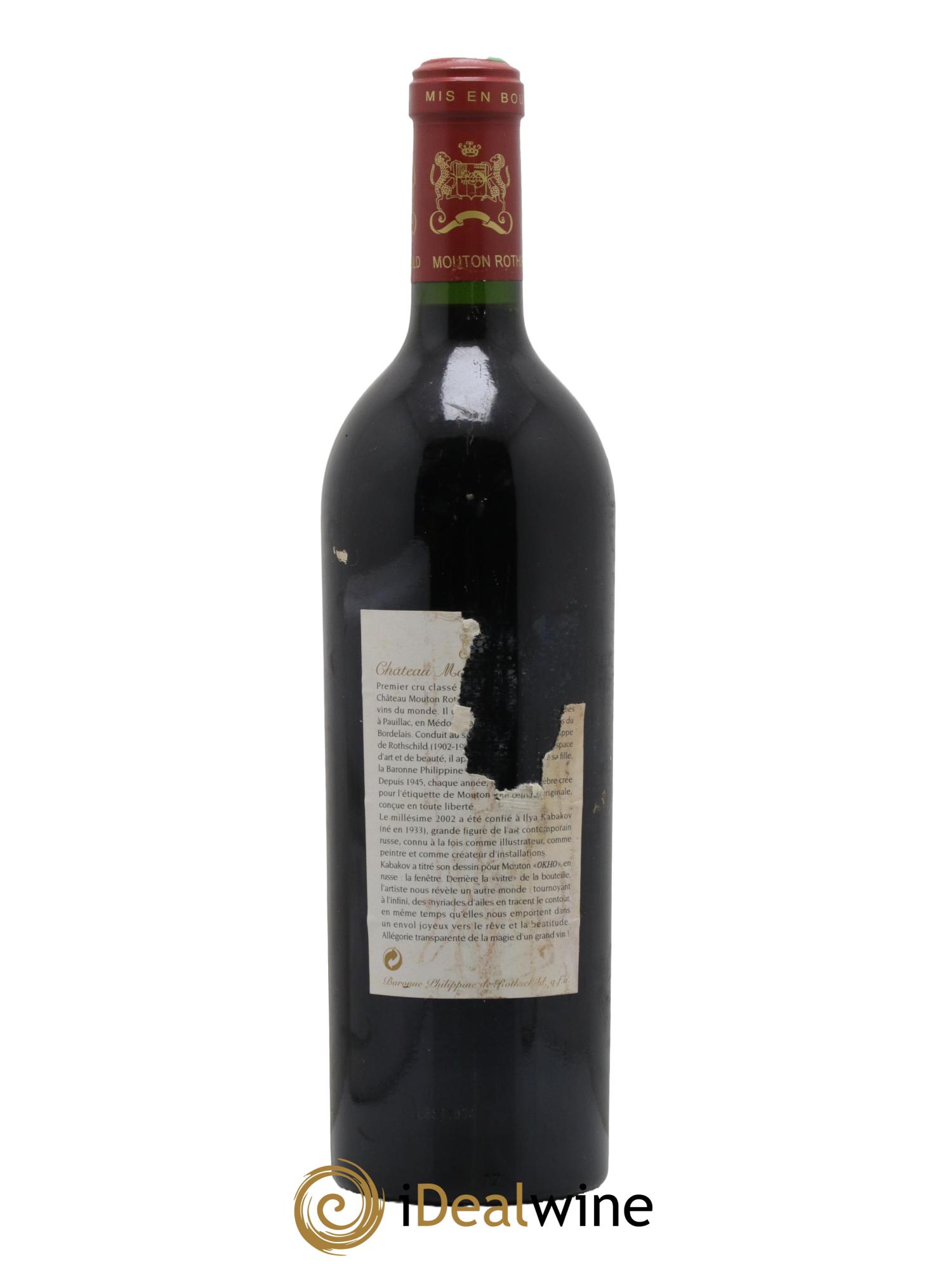 Château Mouton Rothschild 1er Grand Cru Classé 2002 - Posten von 1 Flasche - 1