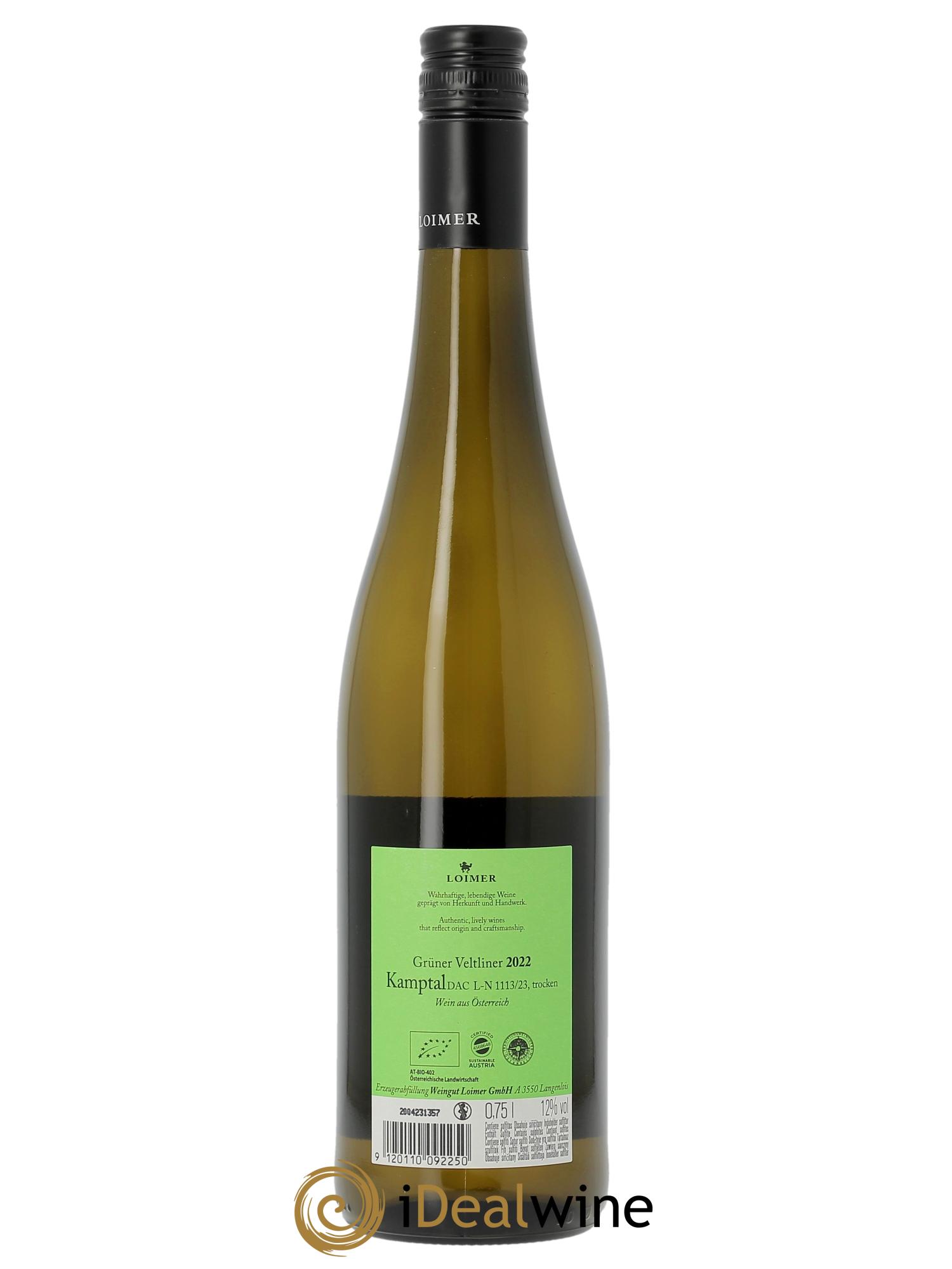 Gruner Veltiner Loimer  2022 - Lot of 1 bottle - 1