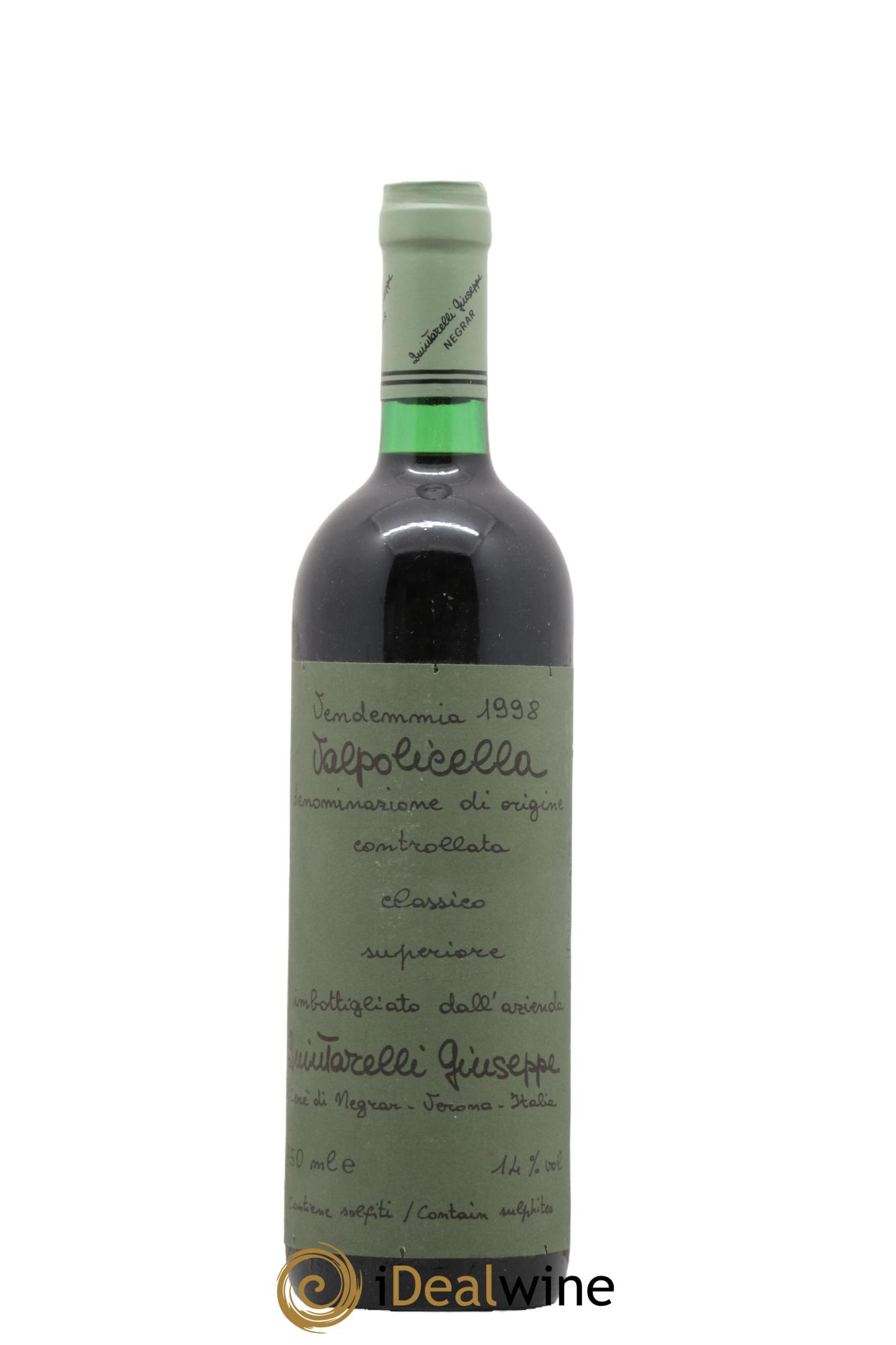 Valpolicella Classico Superiore Giuseppe Quintarelli 1998 - Lot de 1 bouteille - 0