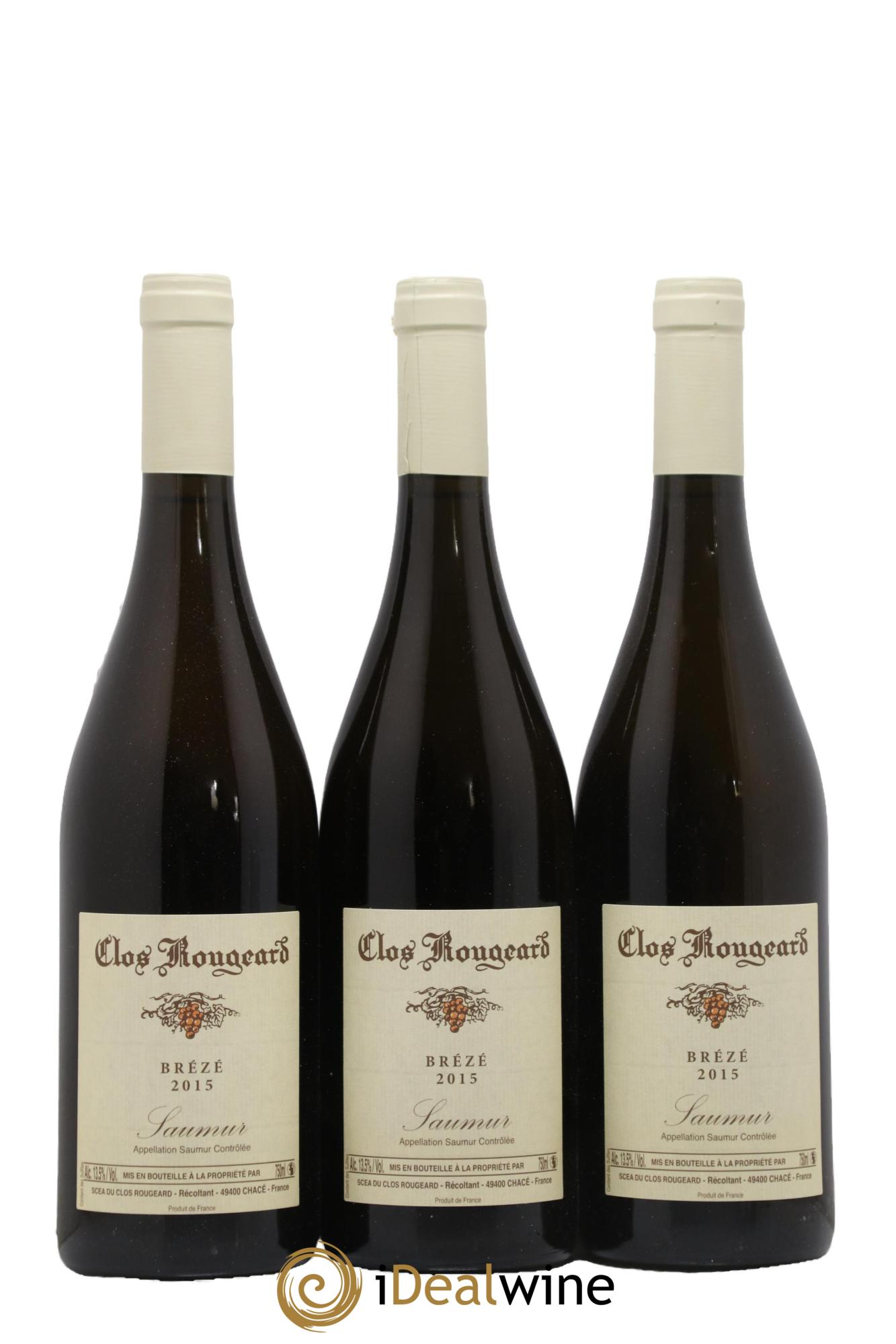 Saumur Brézé Clos Rougeard 2015 - Lot of 3 bottles - 0