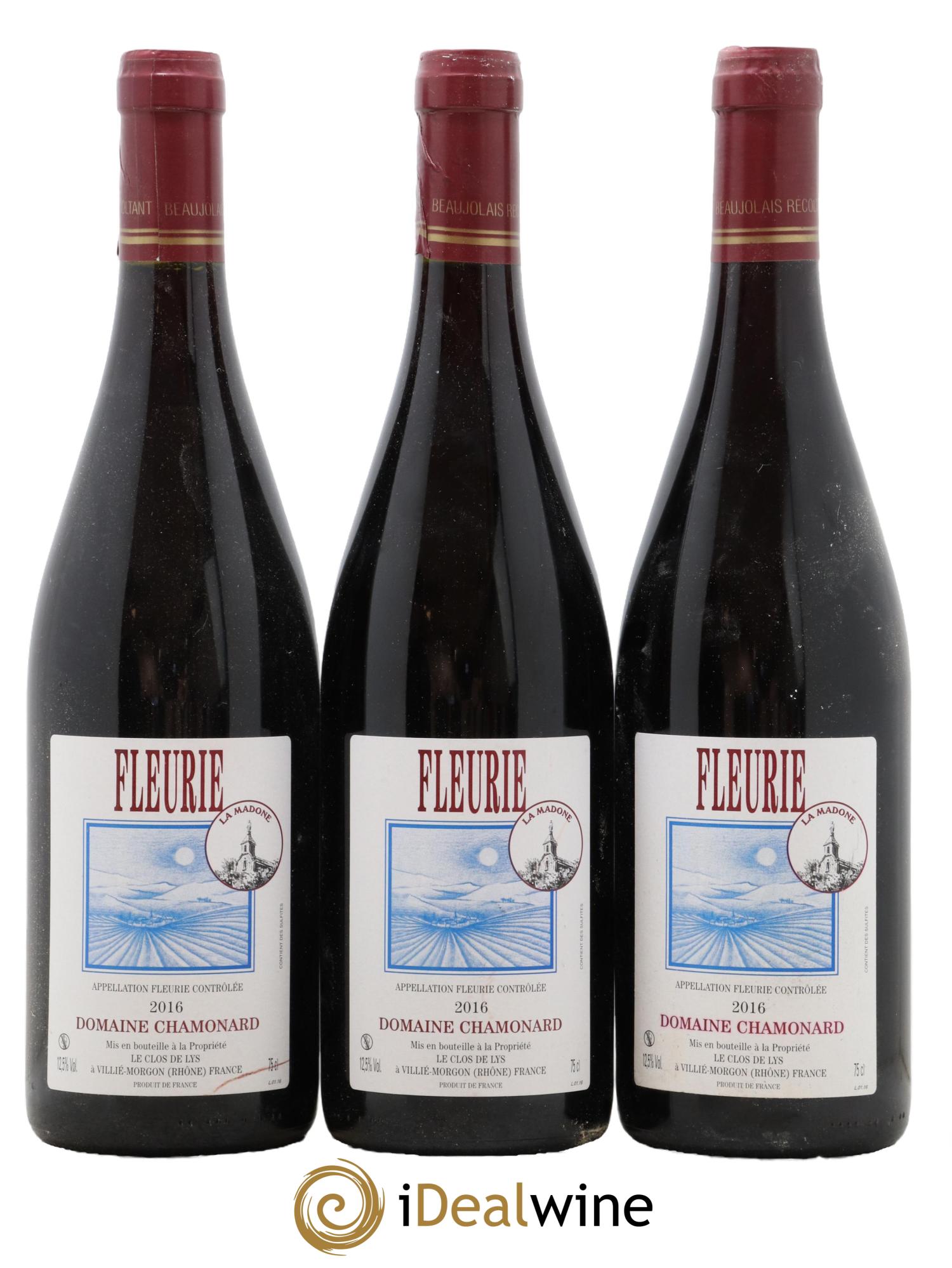 Fleurie Joseph Chamonard (Domaine) 2016 - Lot of 3 bottles - 0