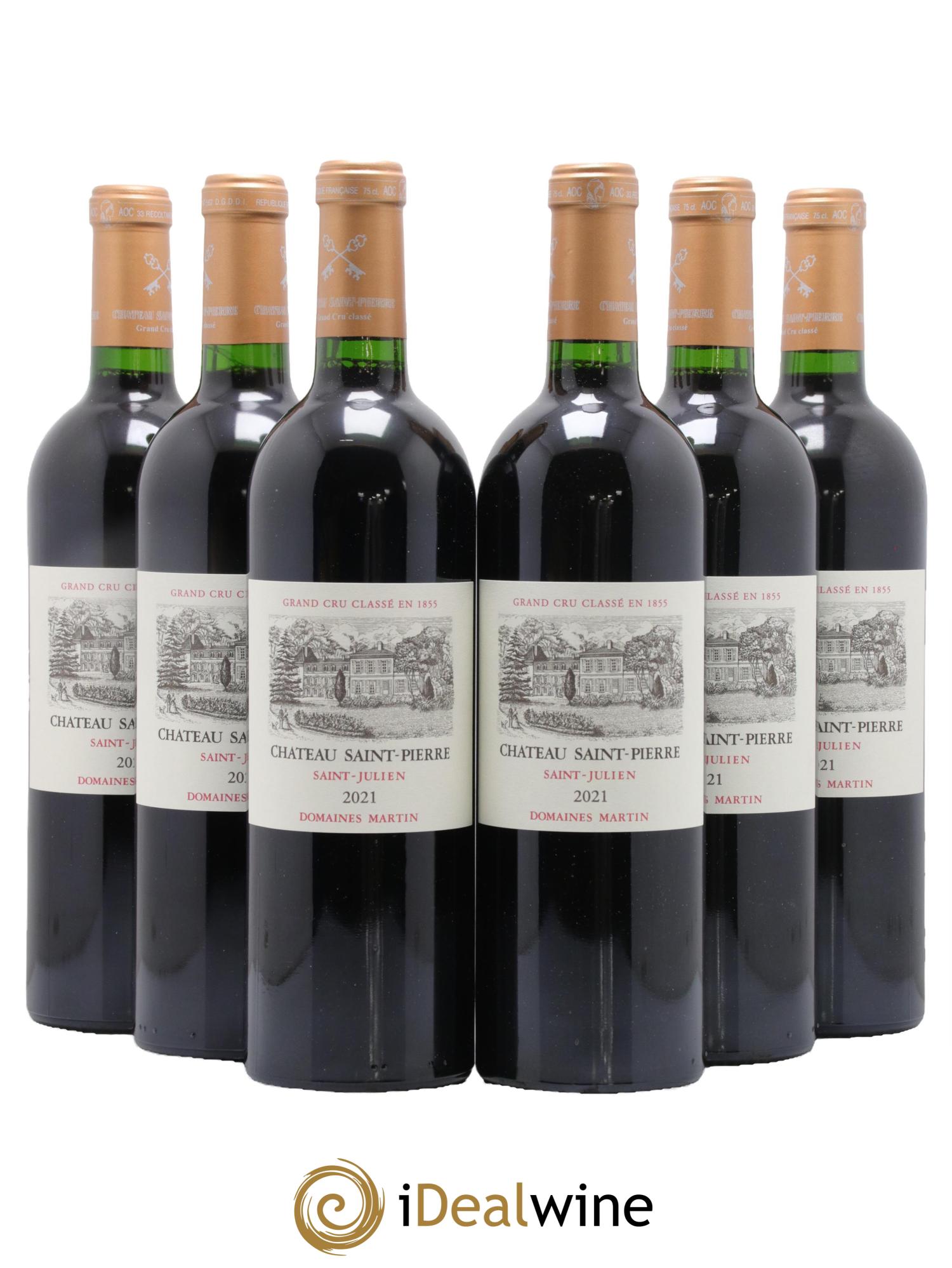 Château Saint-Pierre 4ème Grand Cru Classé 2021 - Lot of 6 bottles - 0