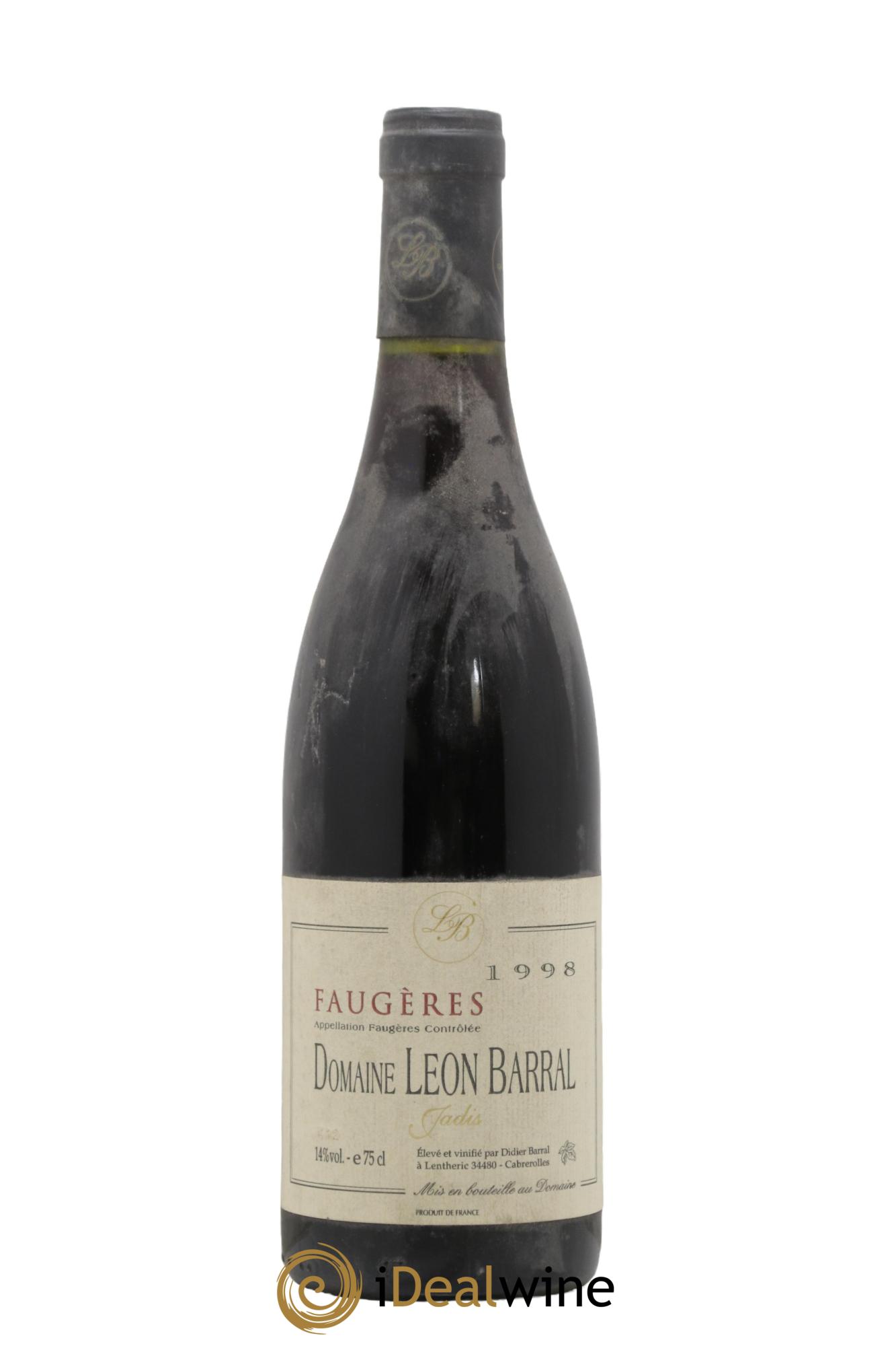 Faugères Jadis Domaine Léon Barral 1998 - Lot of 1 bottle - 0