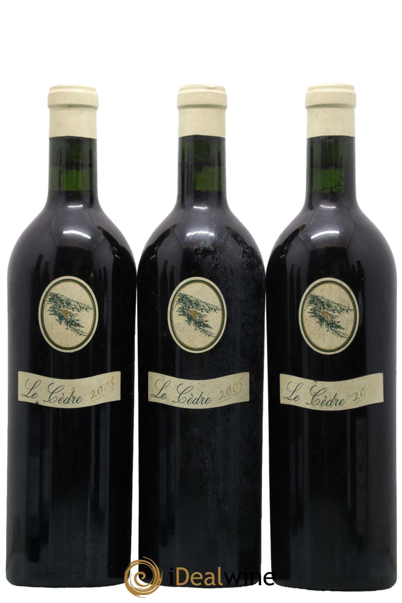 Cahors Château du Cèdre Cuvée Le Cèdre Pascal et Jean-Marc Verhaeghe 2005 - Lot de 3 bouteilles - 0