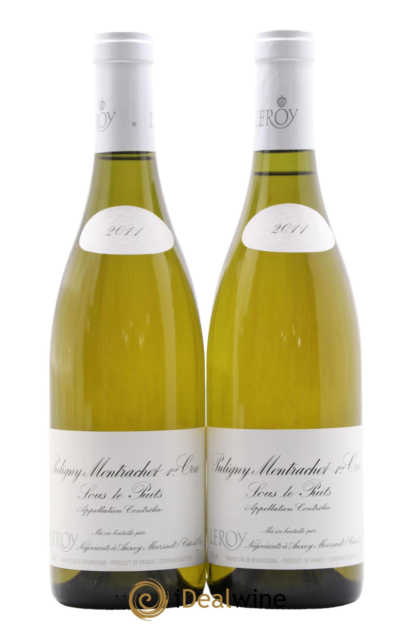 Puligny-Montrachet 1er Cru Sous le Puits Leroy SA 2011 - Lot of 2 bottles - 0