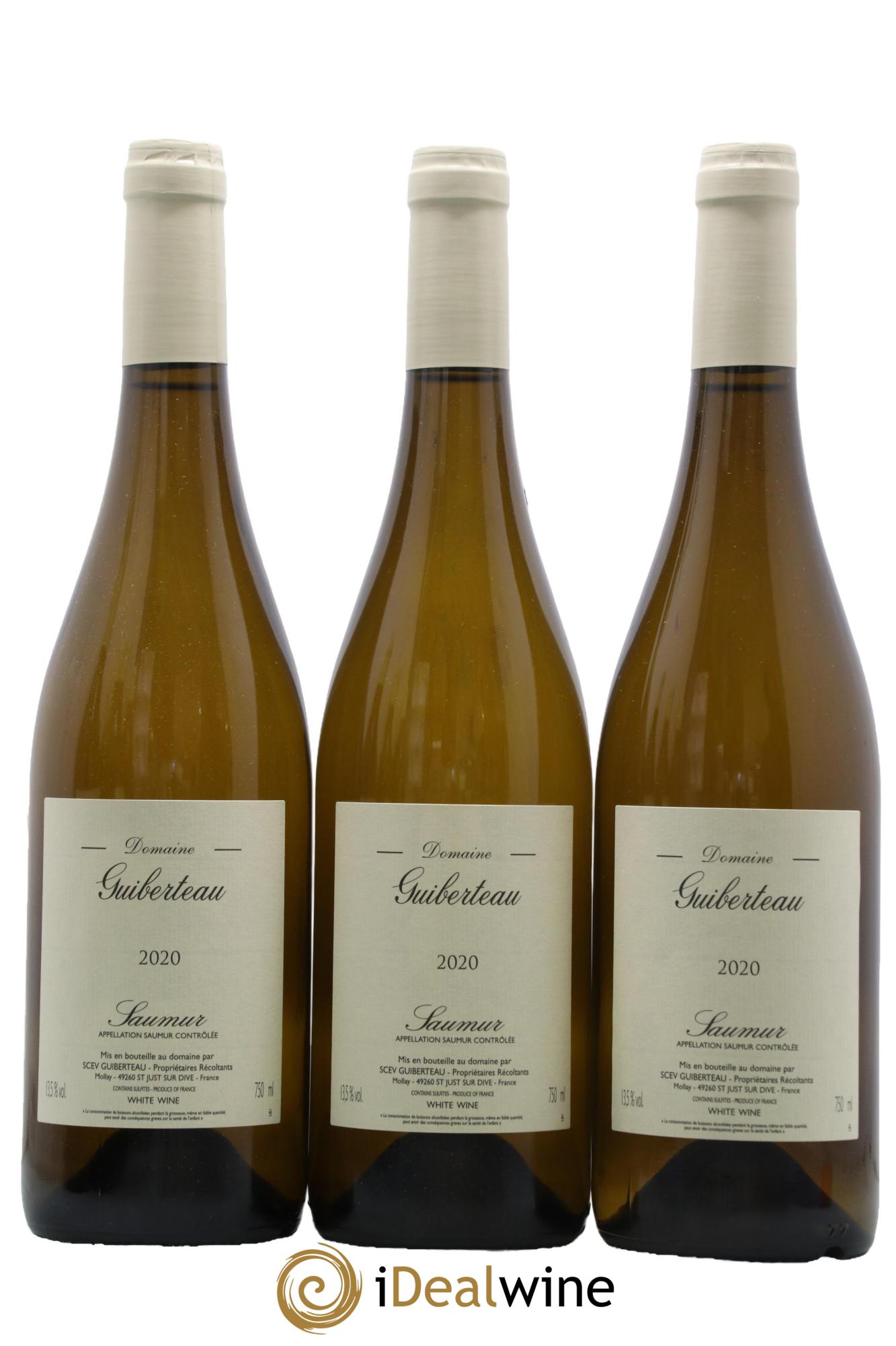 Saumur Domaine Guiberteau 2020 - Lot of 3 bottles - 0