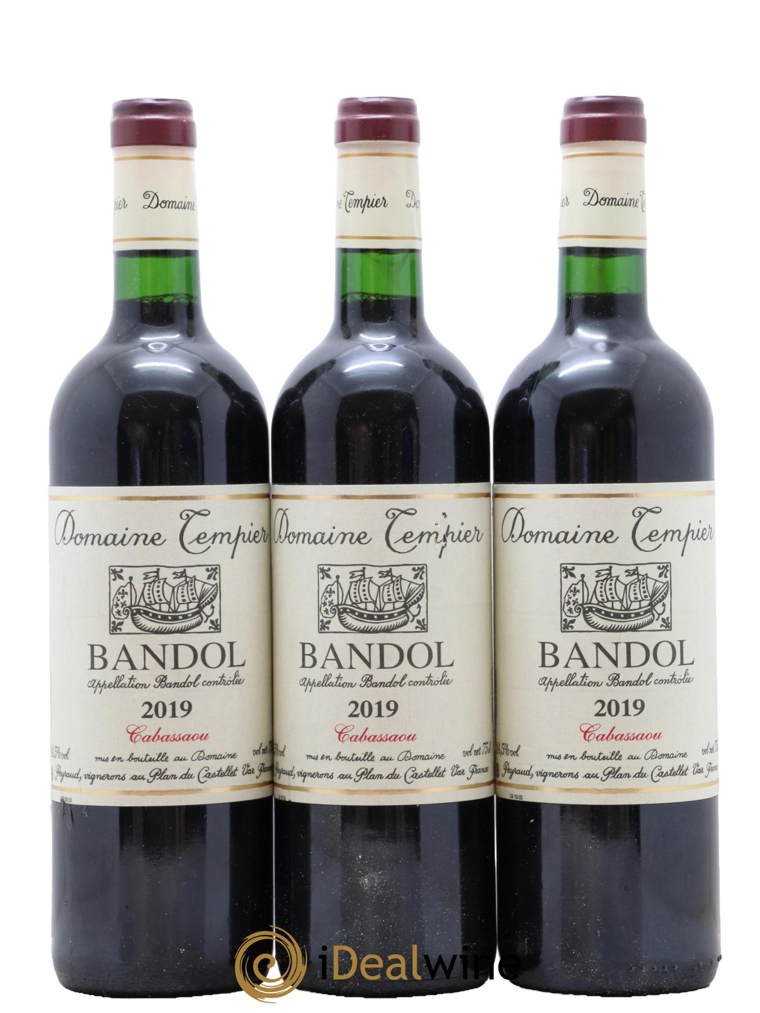 Bandol Domaine Tempier Cuvée Cabassaou Famille Peyraud 2019 - Posten von 3 Flaschen - 0