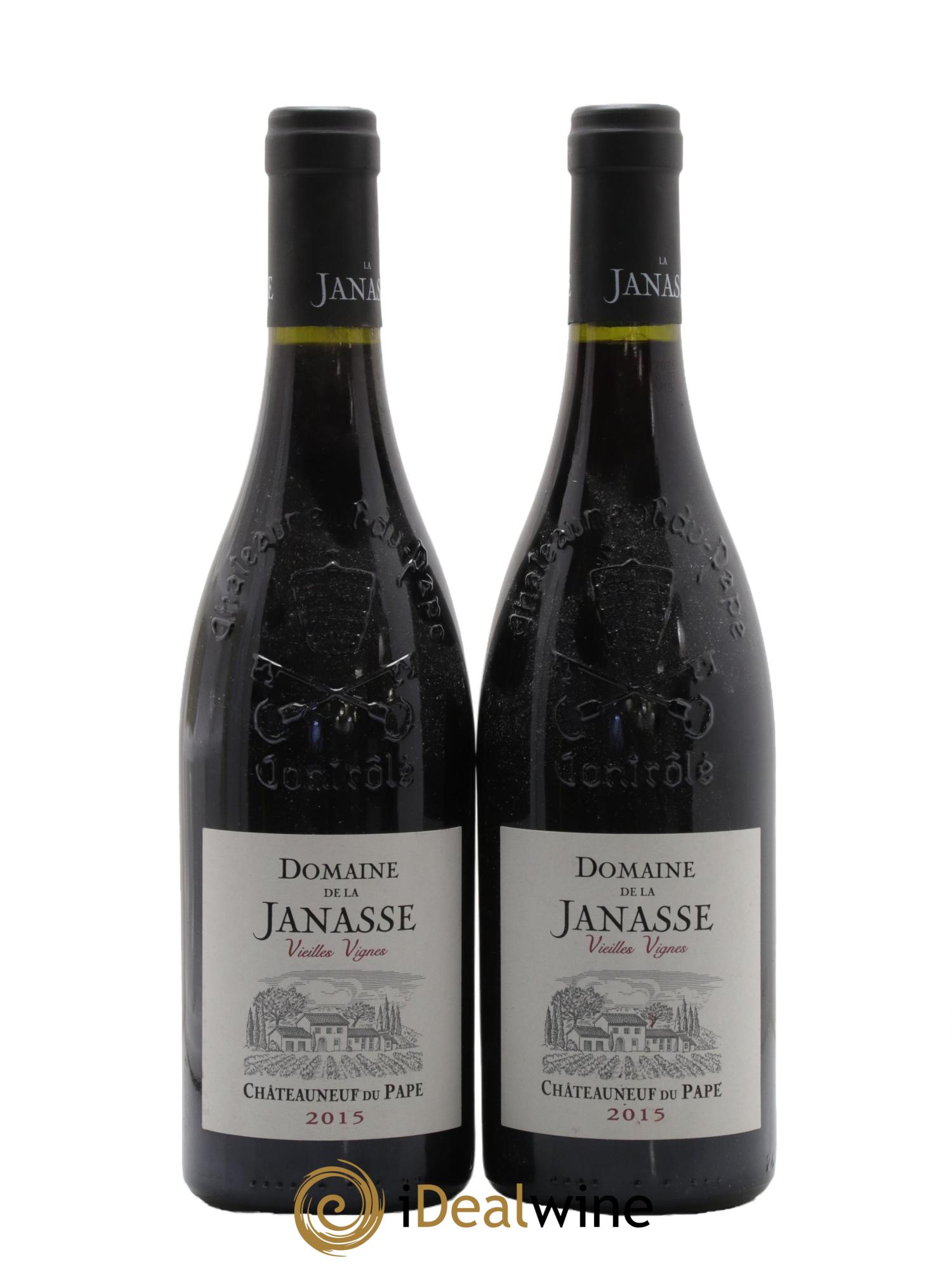 Châteauneuf-du-Pape Cuvée Vieilles Vignes La Janasse (Domaine de) 2015 - Lotto di 2 bottiglie - 0