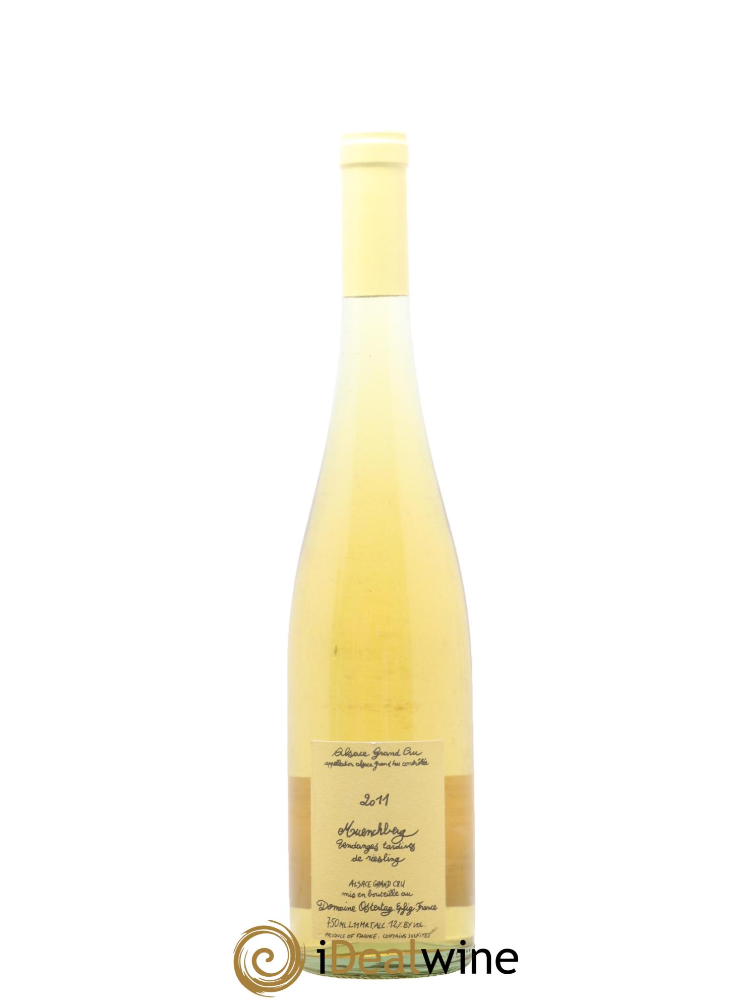 Alsace Riesling Grand Cru Muenchberg Vendanges Tardives Ostertag (Domaine) 2011 - Posten von 1 Flasche - 0