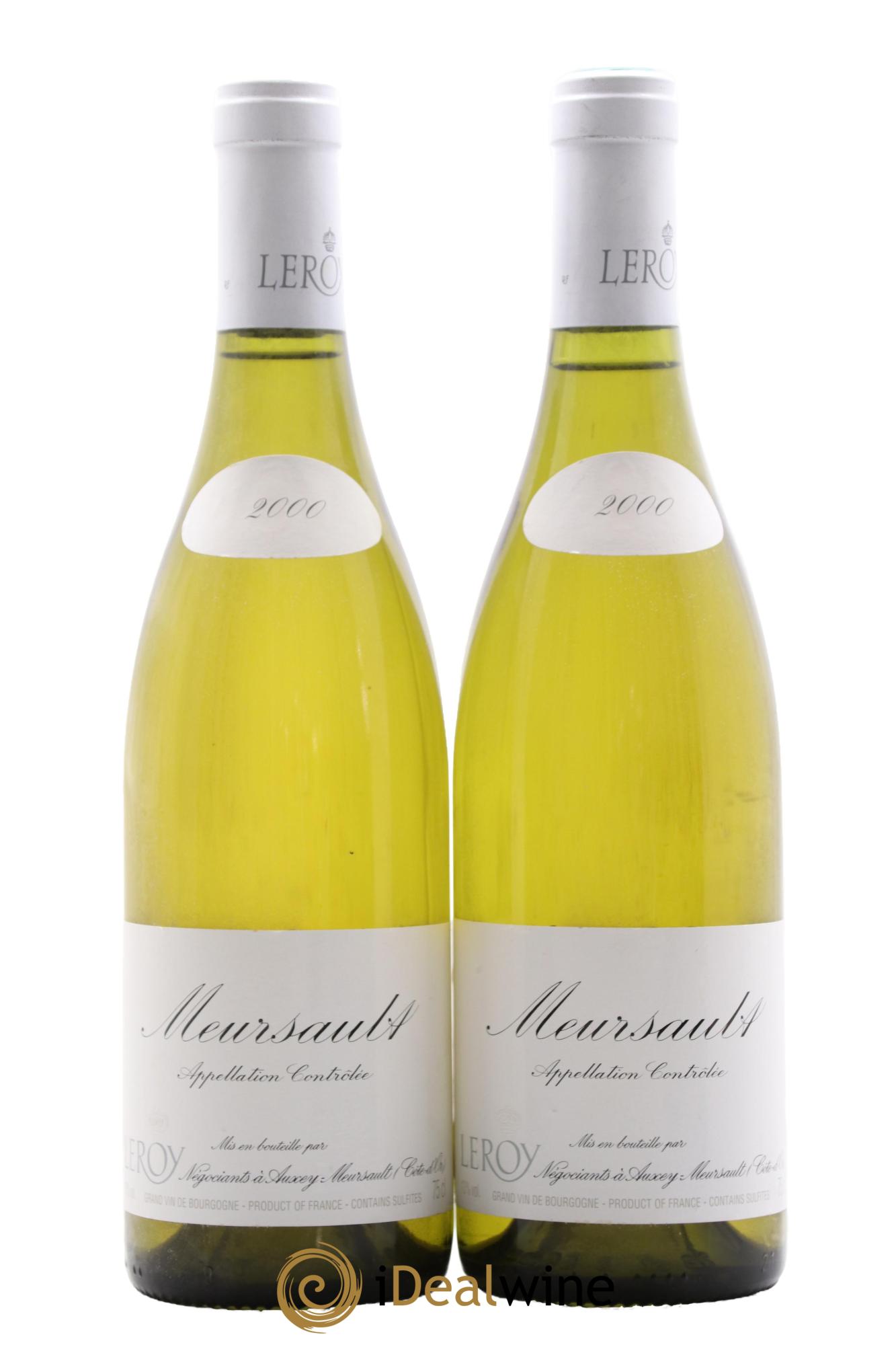 Meursault Leroy SA 2000 - Lot of 2 bottles - 0