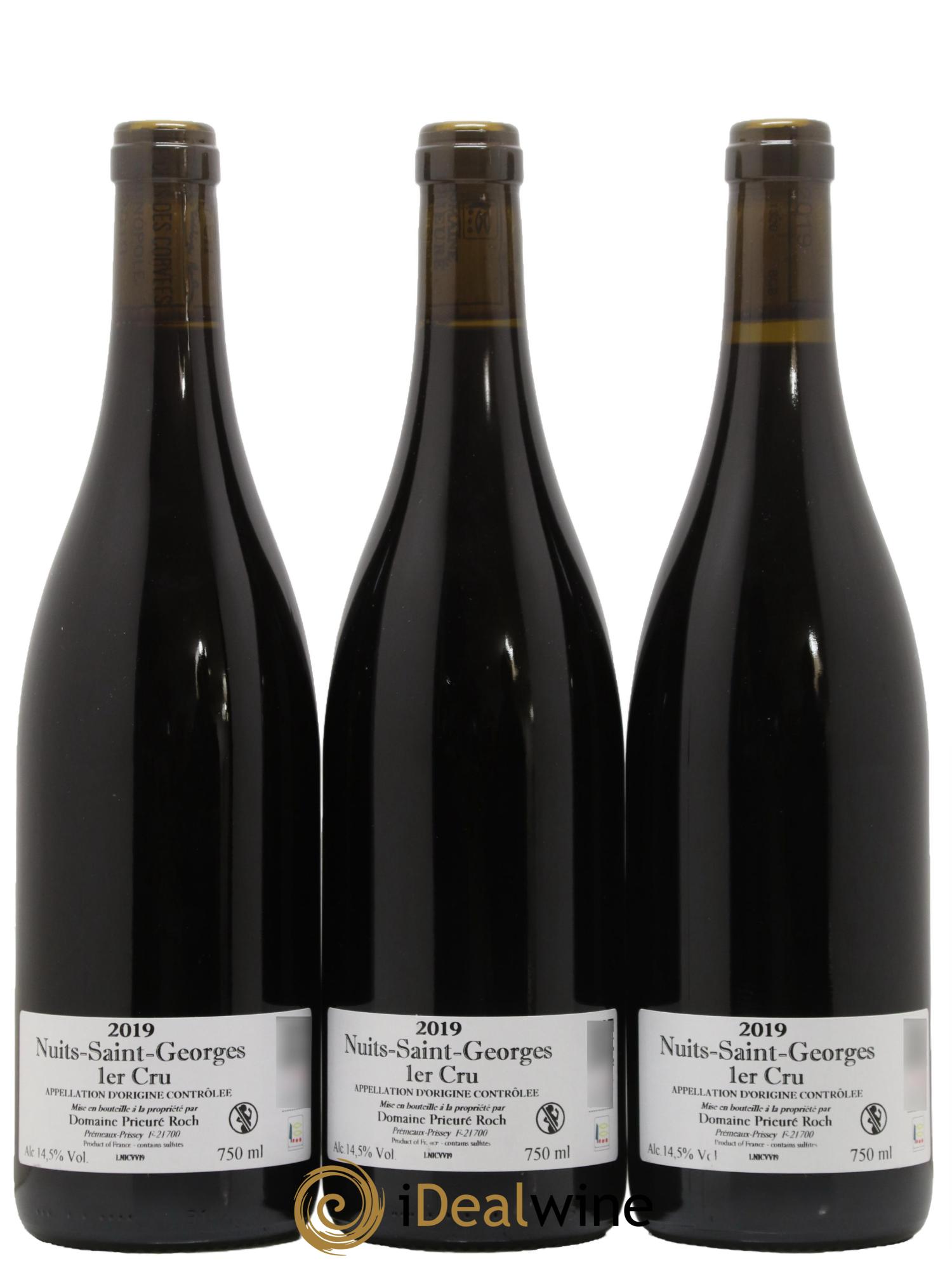 Nuits Saint-Georges 1er Cru Vieilles Vignes Prieuré Roch 2019 - Lot de 3 bouteilles - 1