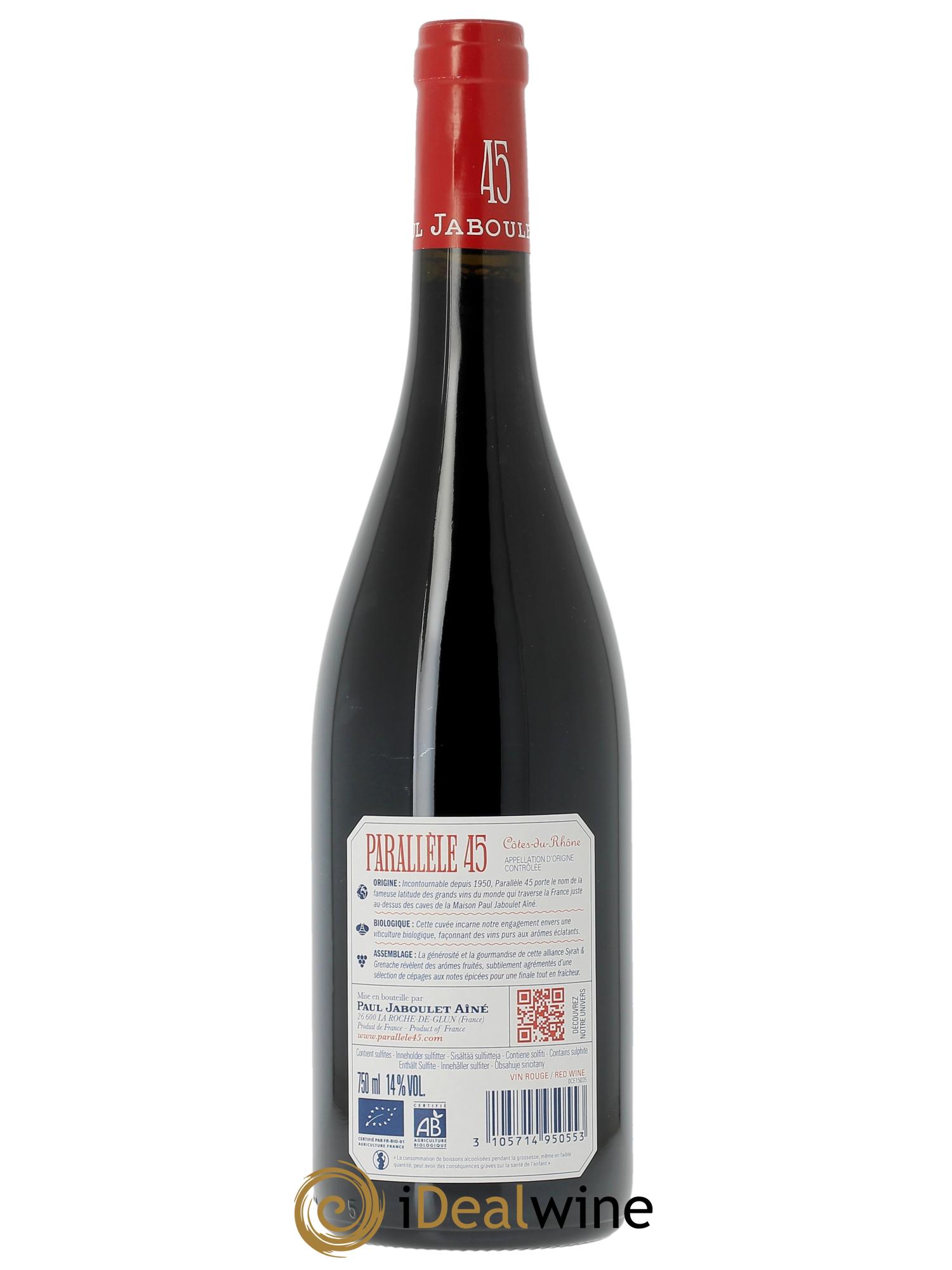 Côtes du Rhône Parallèle 45 Paul Jaboulet Ainé   2022 - Posten von 1 Flasche - 1