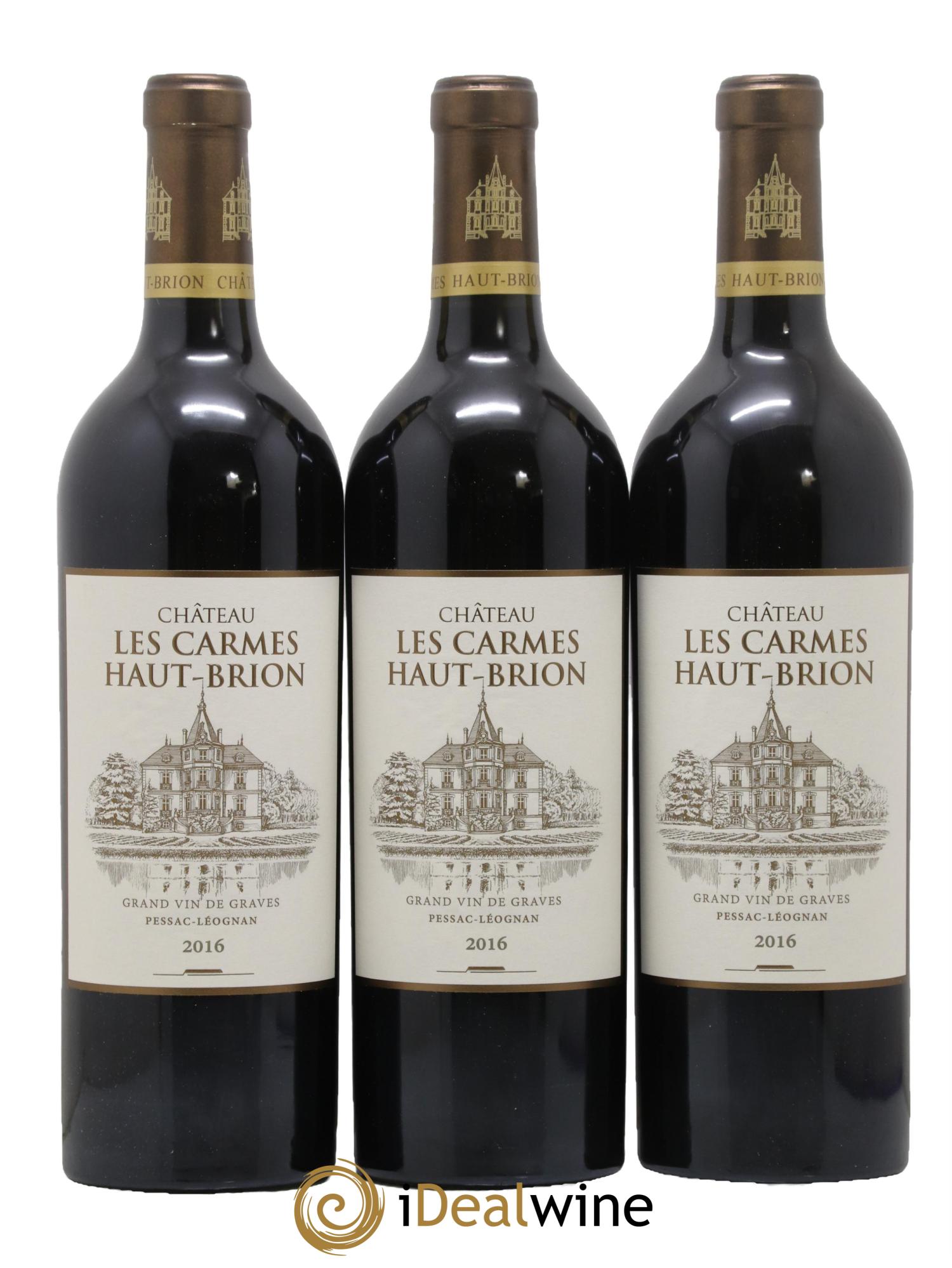 Château Les Carmes Haut-Brion 2016 - Lot of 6 bottles - 1