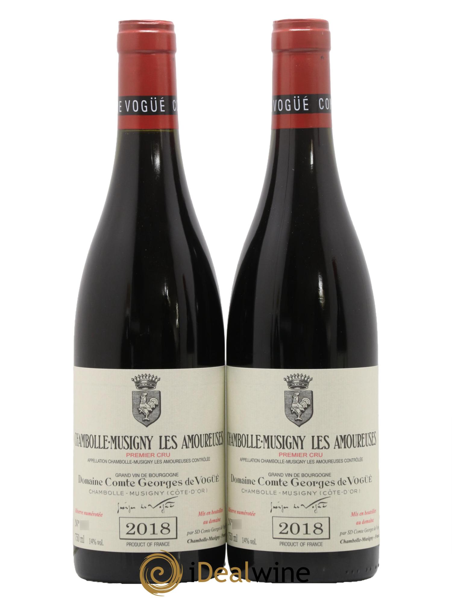 Chambolle-Musigny 1er Cru Les Amoureuses Comte Georges de Vogüé 2018 - Lotto di 2 bottiglie - 0