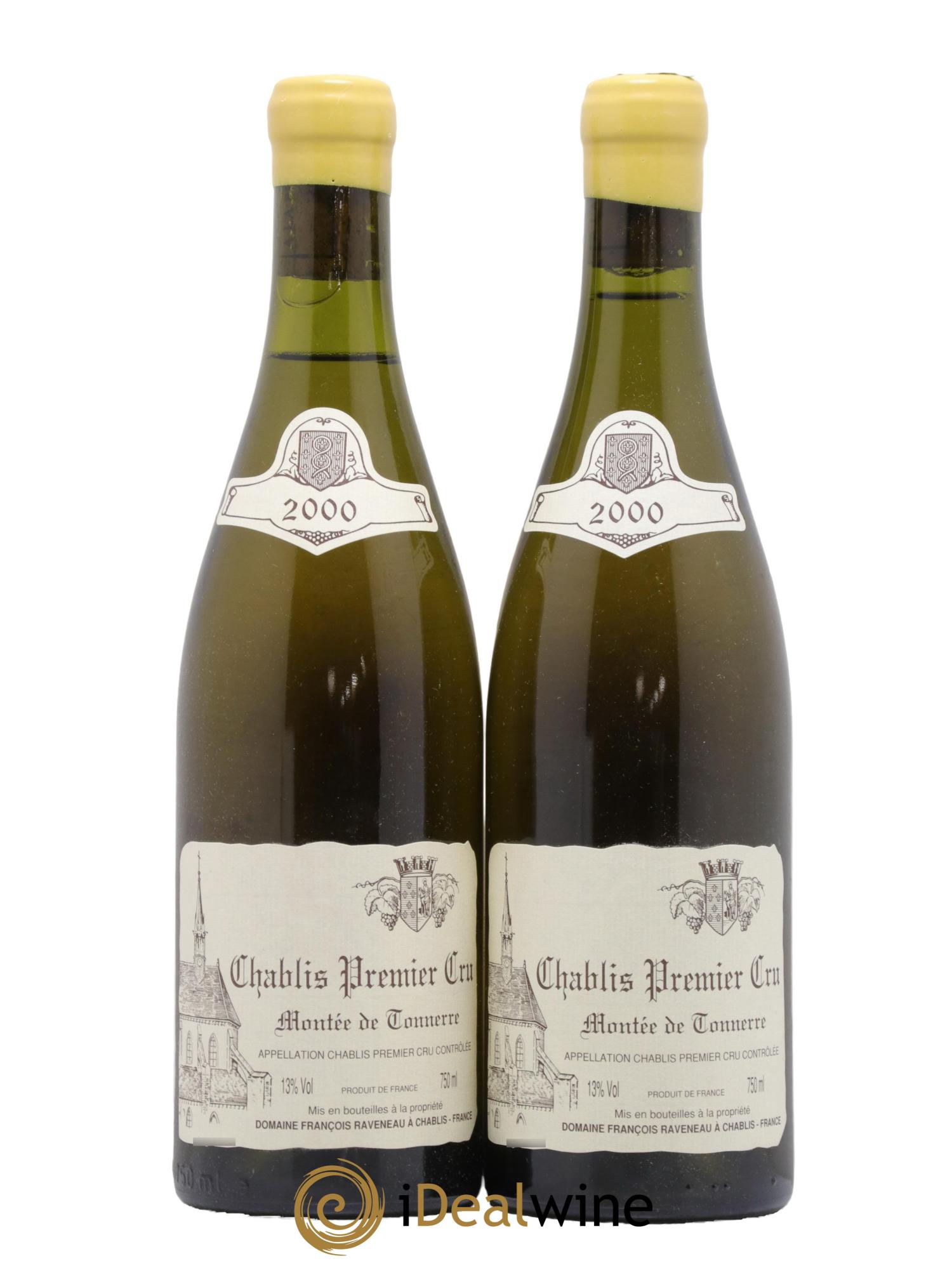 Chablis 1er Cru Montée de Tonnerre Raveneau (Domaine) 2000 - Lot de 2 bouteilles - 0