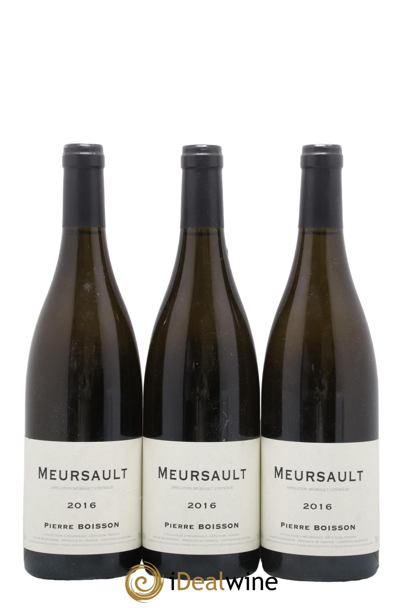 Meursault Pierre Boisson (Domaine) 2016 - Lot de 3 bouteilles - 0